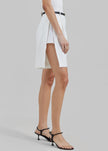 Bevza Shorts With Slits - Ivory