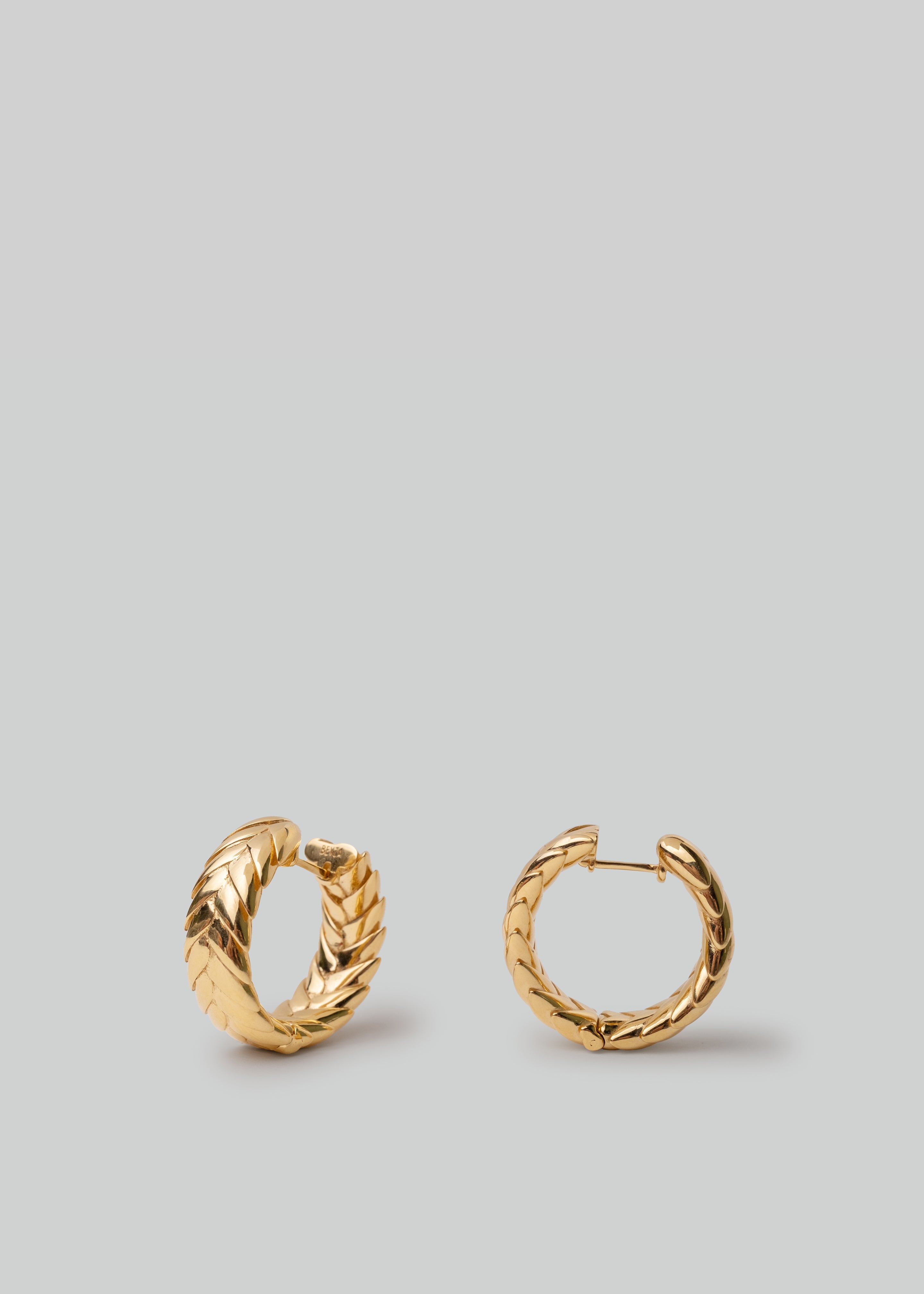 Bevza Spikelet Hoops - Gold - 2