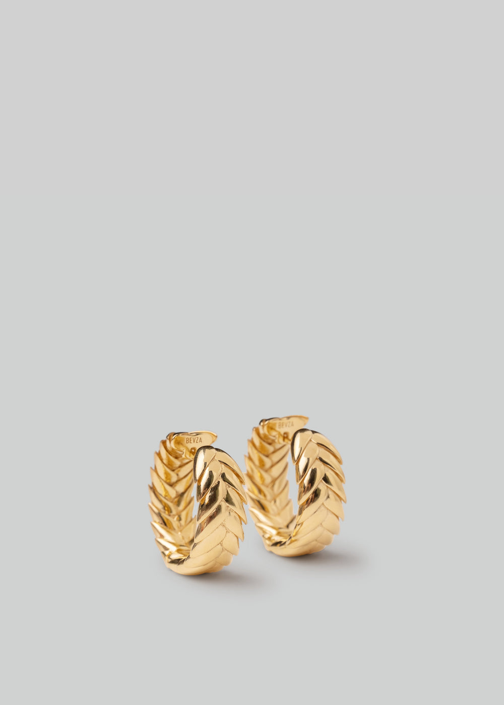 Bevza Spikelet Hoops - Gold