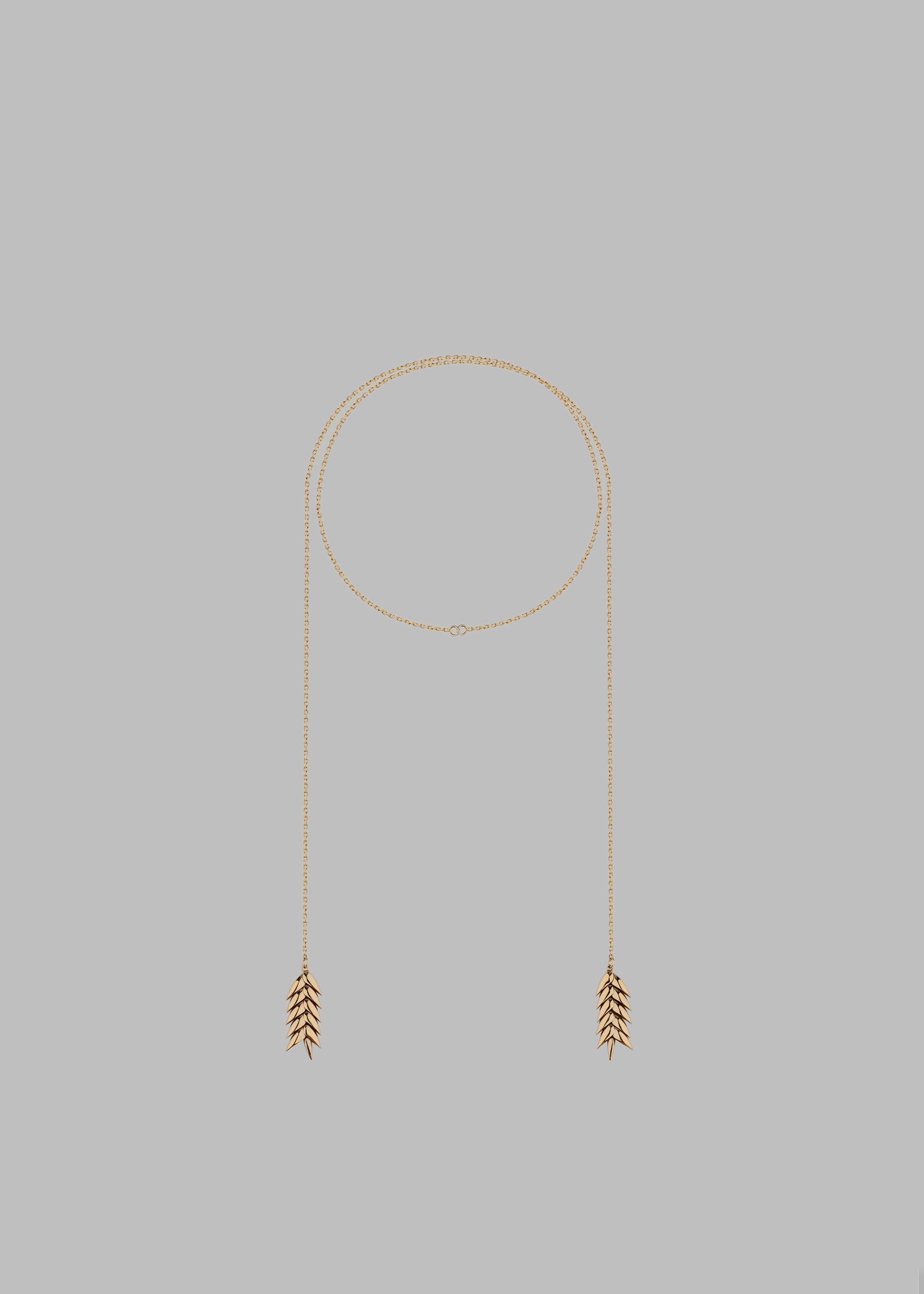 Bevza Spikelet Long Pendant - Gold - 3