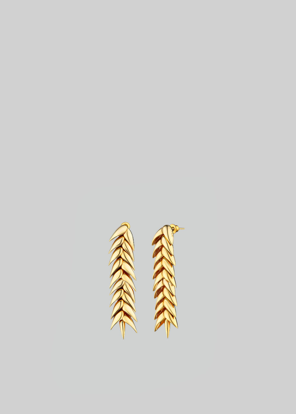 Bevza Spikelet Medium Earrings - Gold