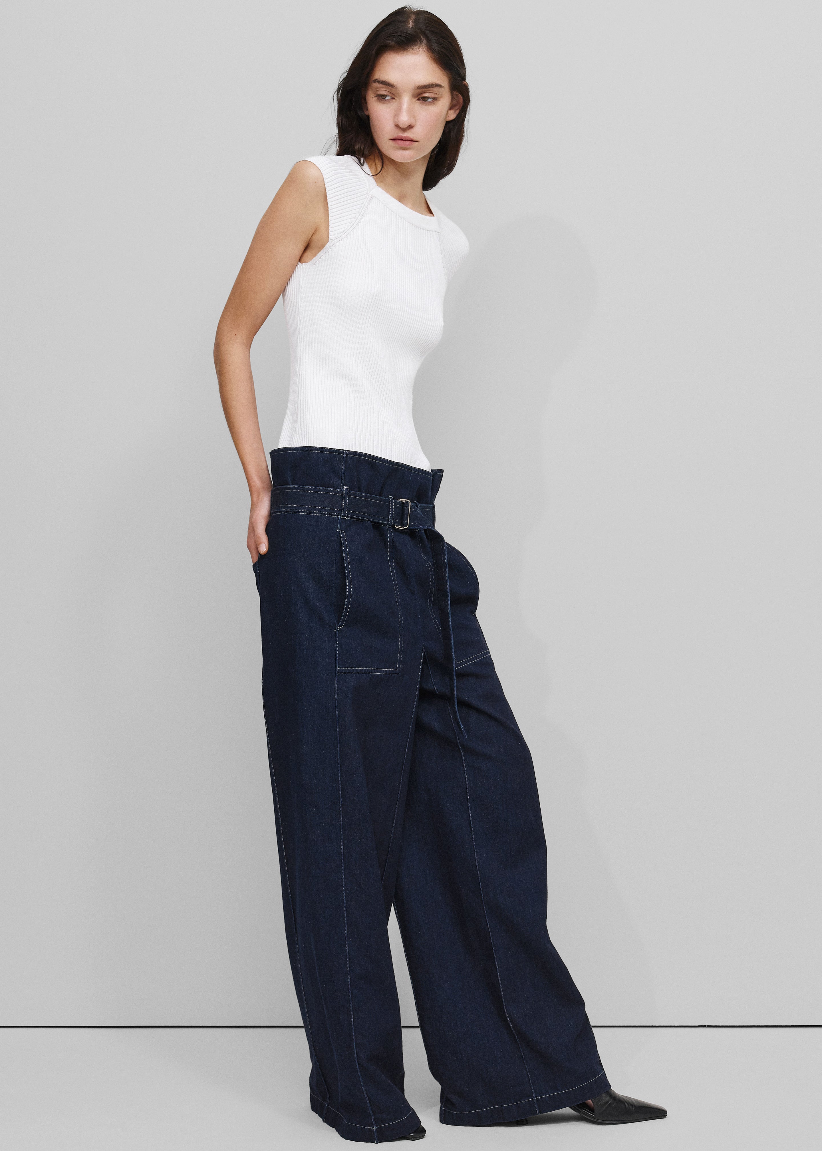 Bevza Square Jeans - Navy - 3