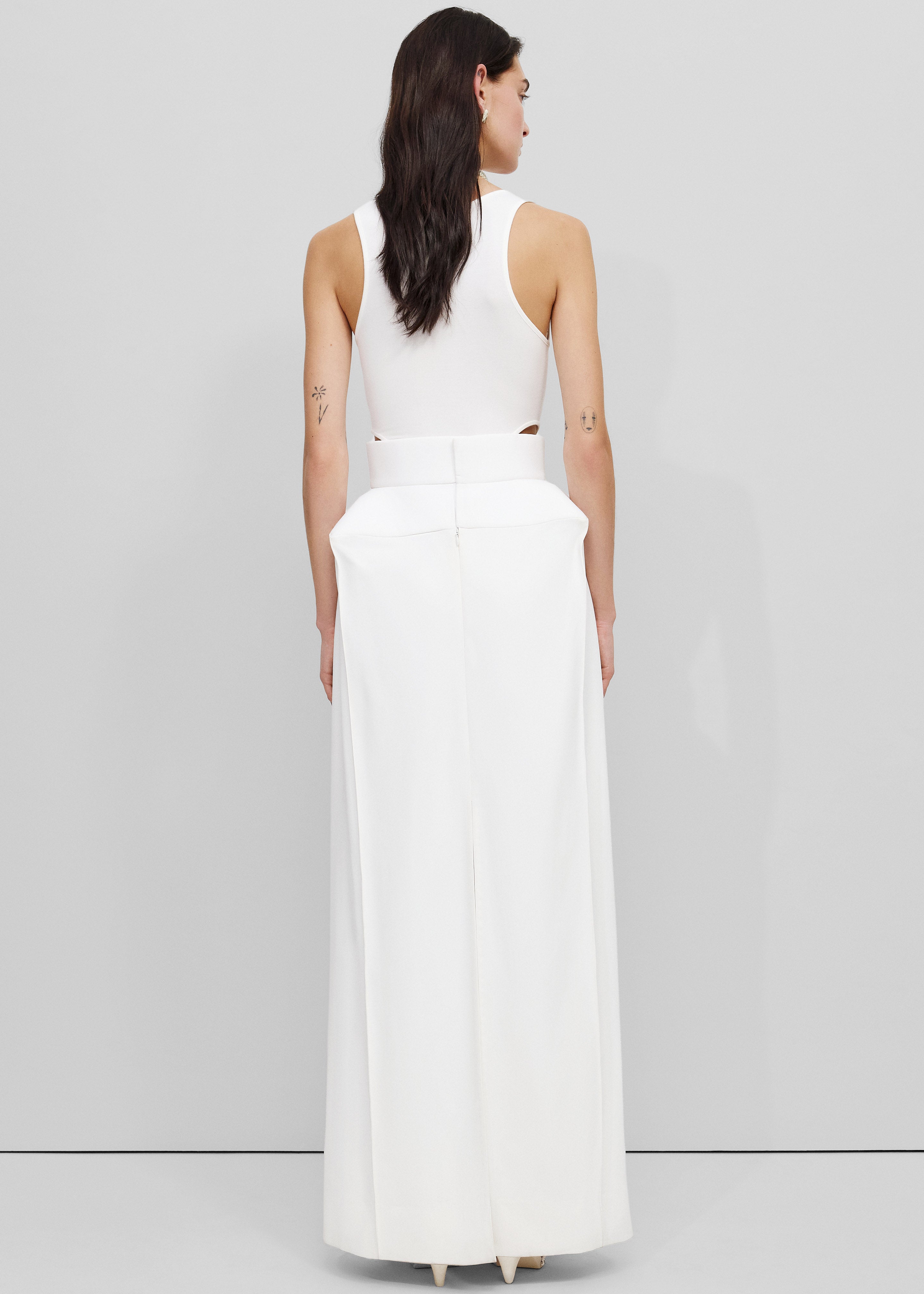 Bevza Structured Skirt - Ivory - 6