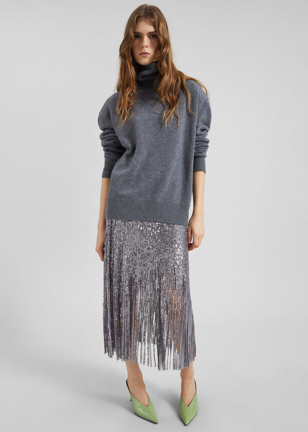 Bevza Sunbeams Skirt - Steel Grey - 1