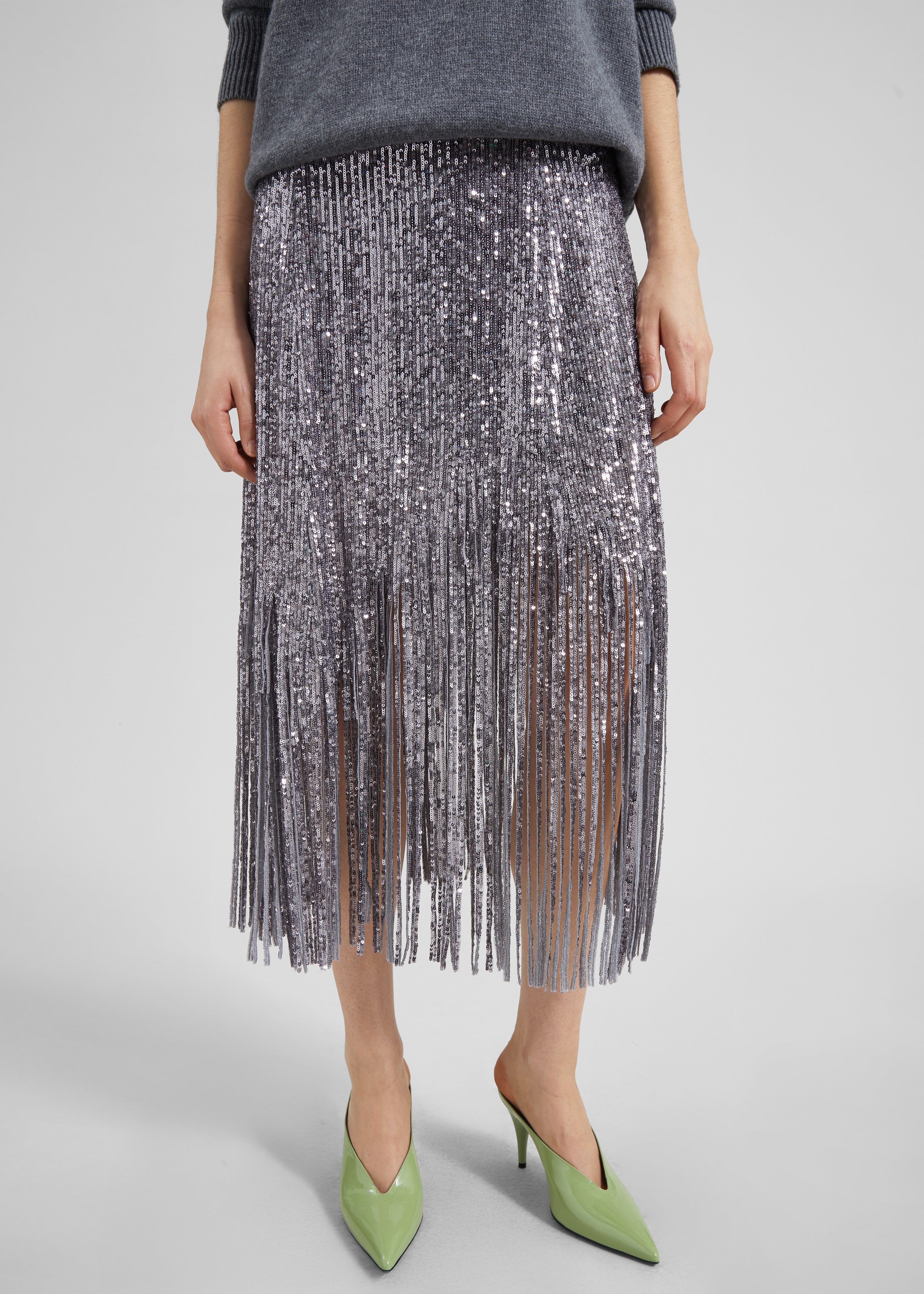 Bevza Sunbeams Skirt - Steel Grey - 5