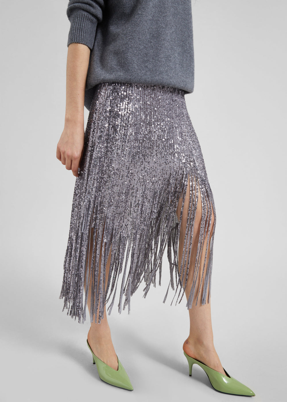 Bevza Sunbeams Skirt - Steel Grey