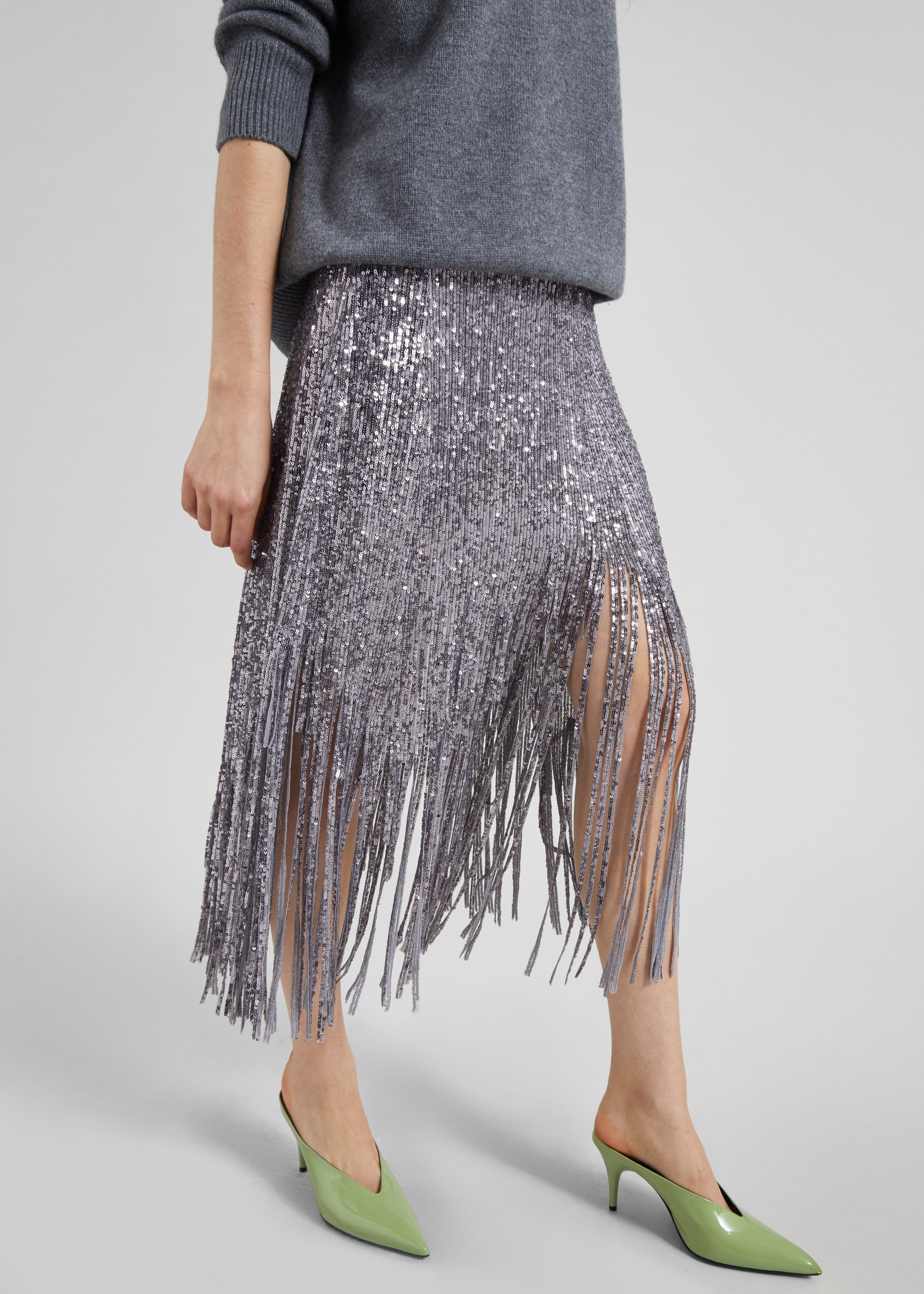 Bevza Sunbeams Skirt - Steel Grey - 1