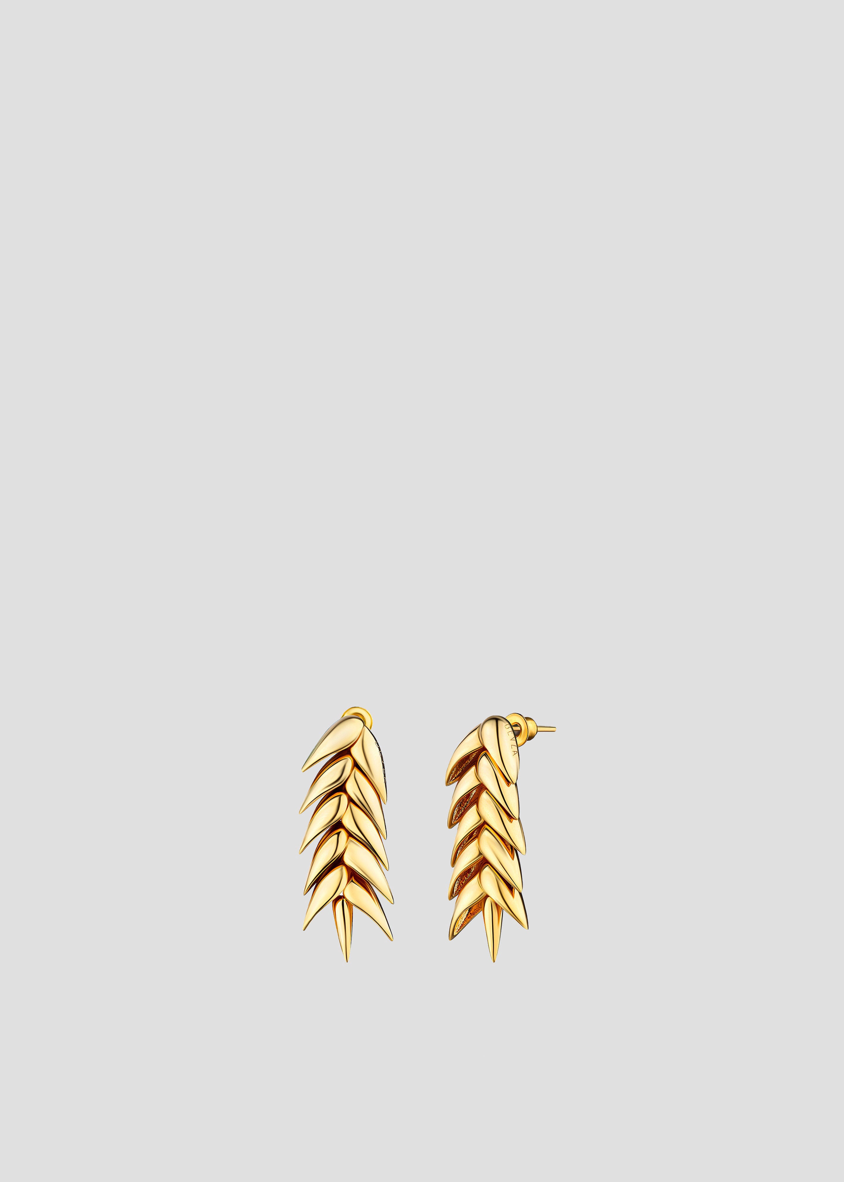 Bevza Spikelet Short Earrings - Gold - 1