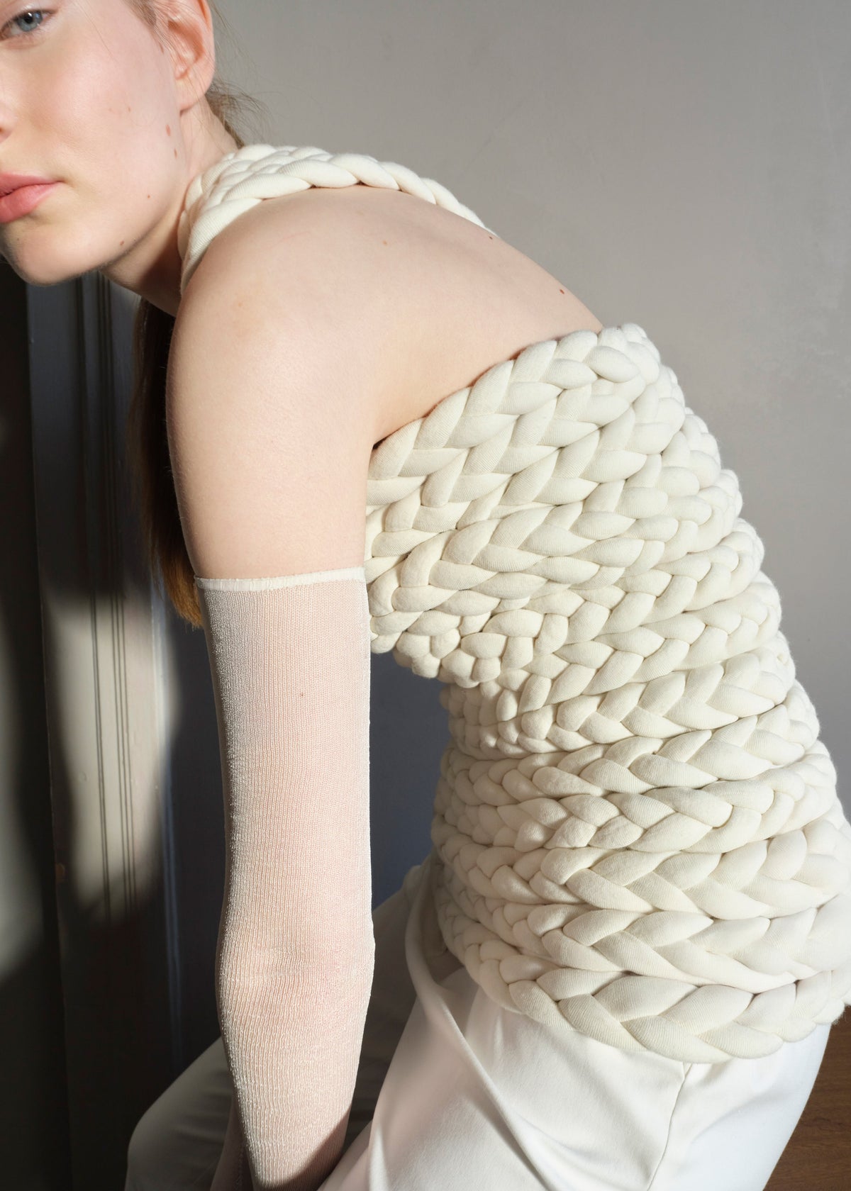 Bevza Tisto Top - Ivory - 1