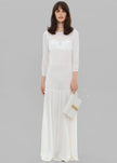 Bevza Transparent Long Dress - Ivory