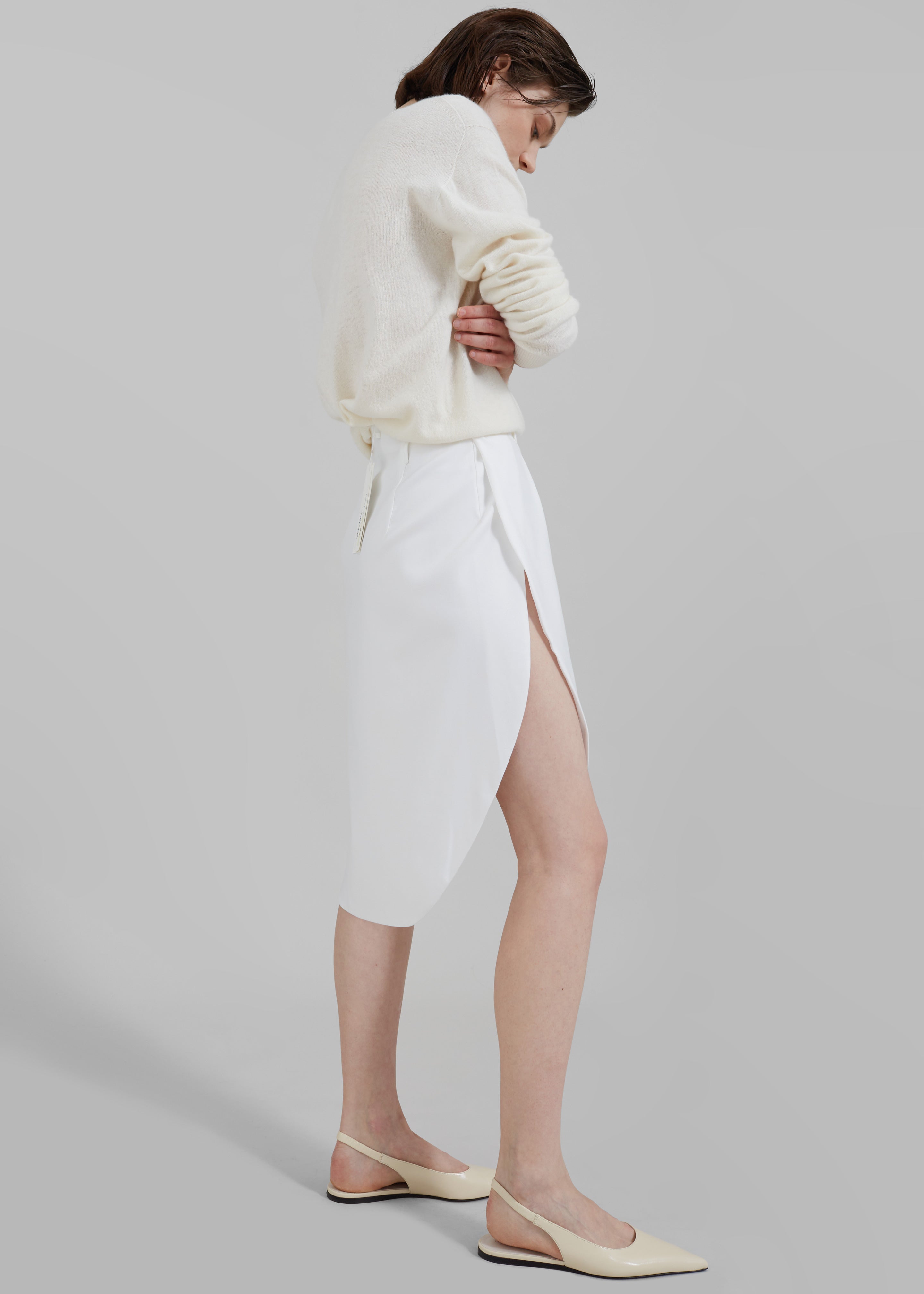 Bevza Tulip Skirt - Ivory - 4