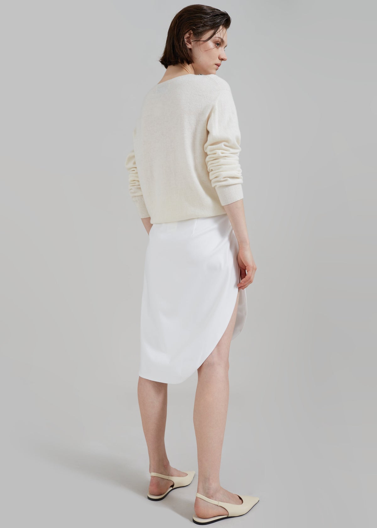 Bevza Tulip Skirt - Ivory - 7