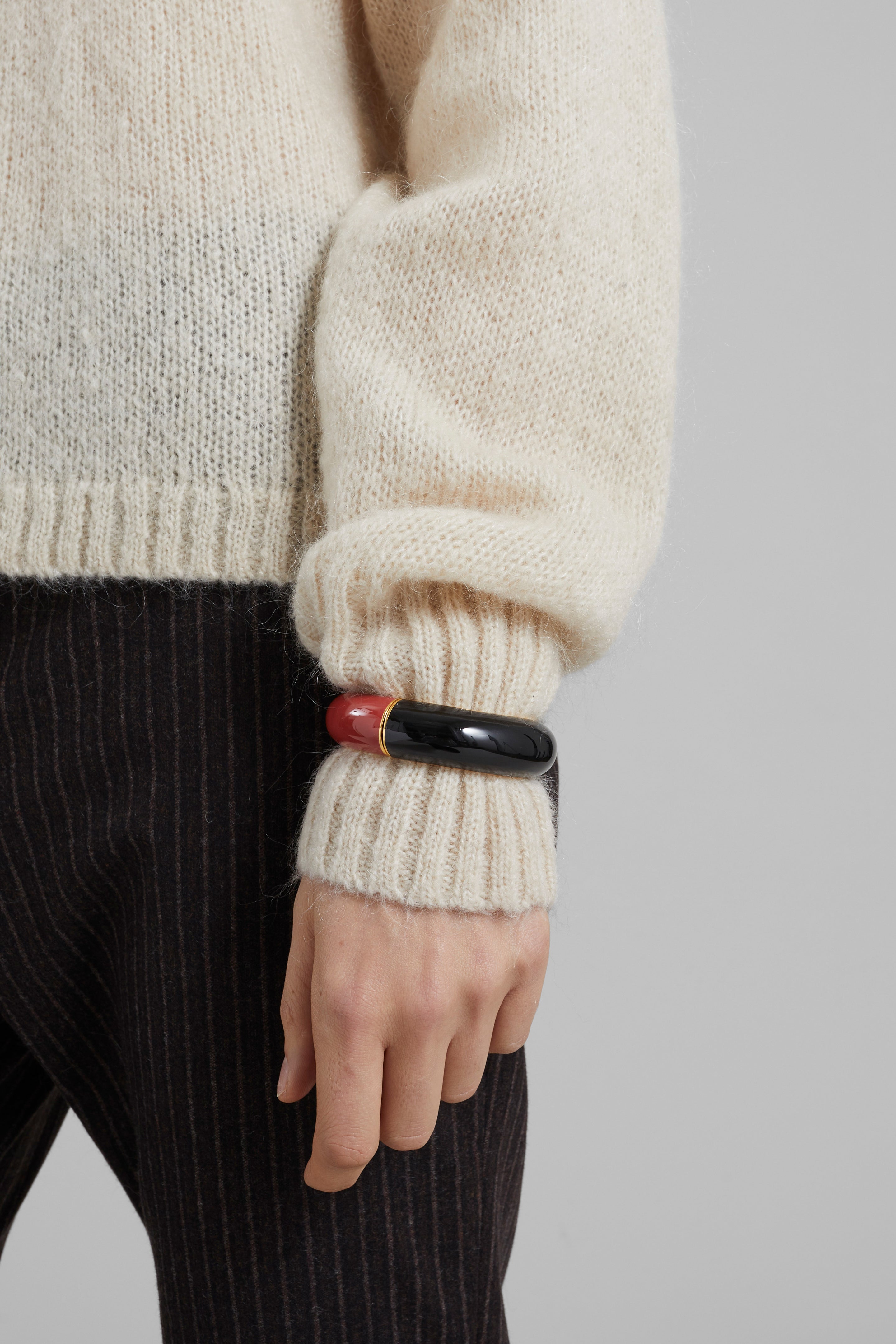 Bevza Two-Color Bracelet - Red/Black - 5