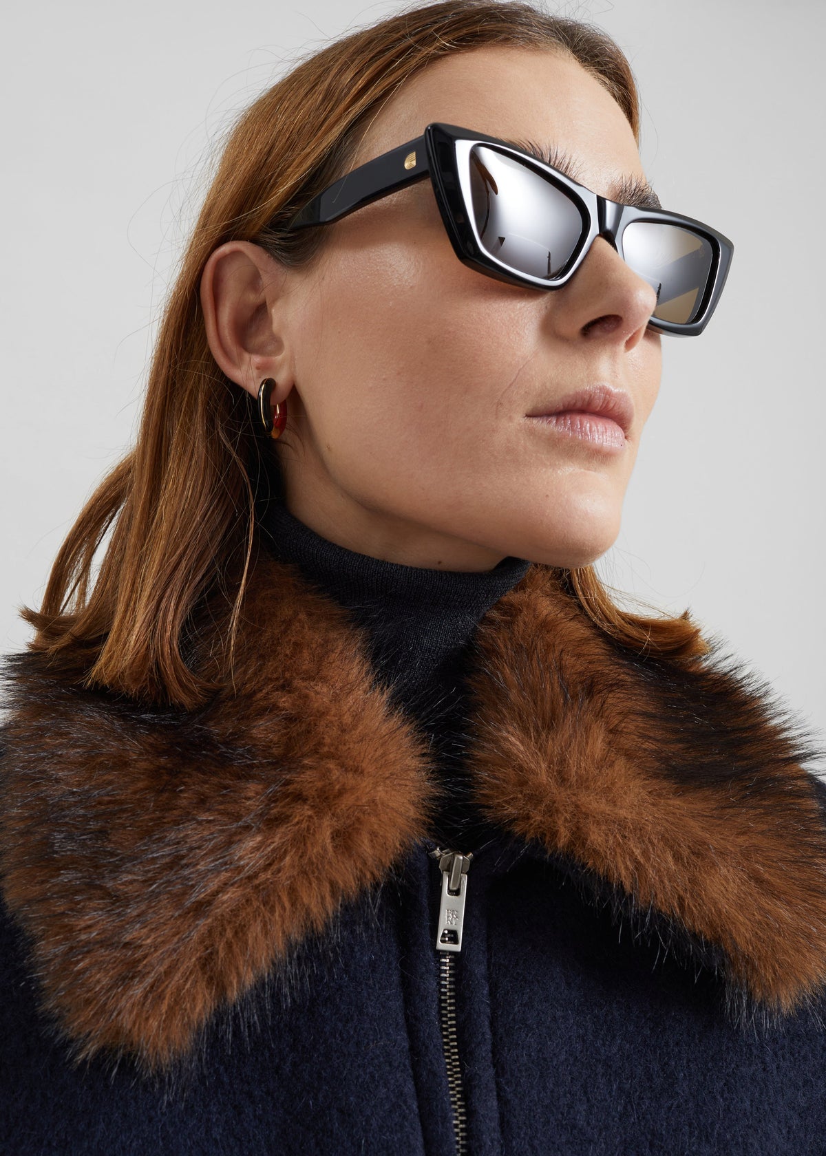 Bevza Two-Color Earrings - Red/Black - 6