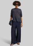 Bevza Wide Leg Culottes - Dark Ink Navy
