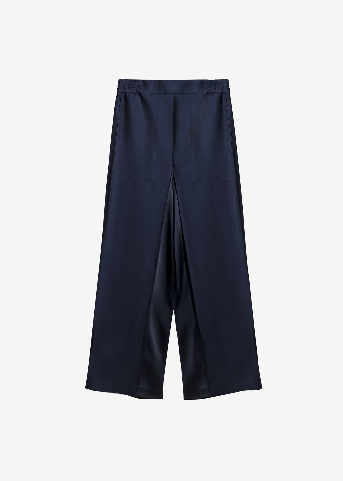 Bevza Wide Leg Culottes - Dark Ink Navy - 8