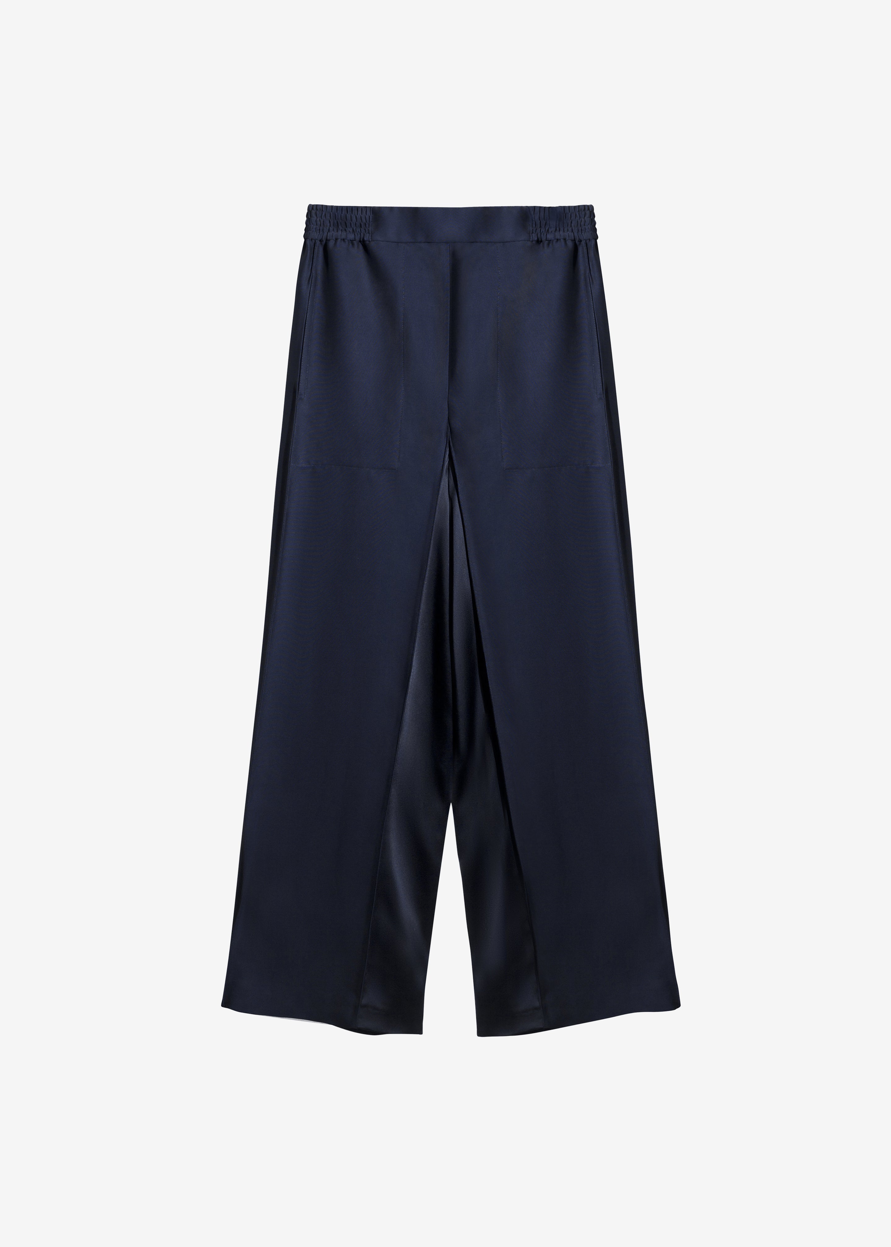 Bevza Wide Leg Culottes - Dark Ink Navy - 8