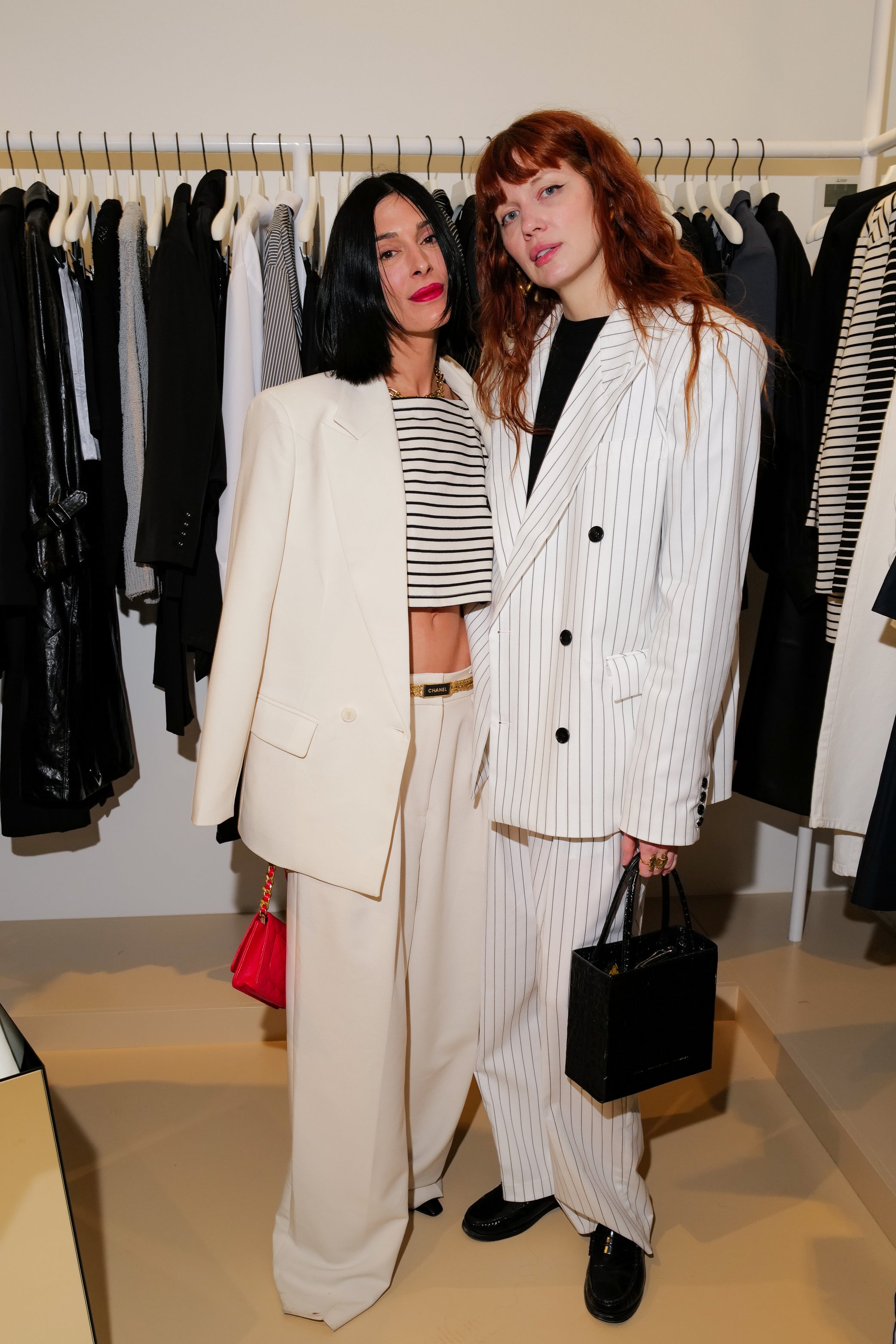 Athena Calderone and Brianna Lance at the opening of the Frankie Shop New York store.
