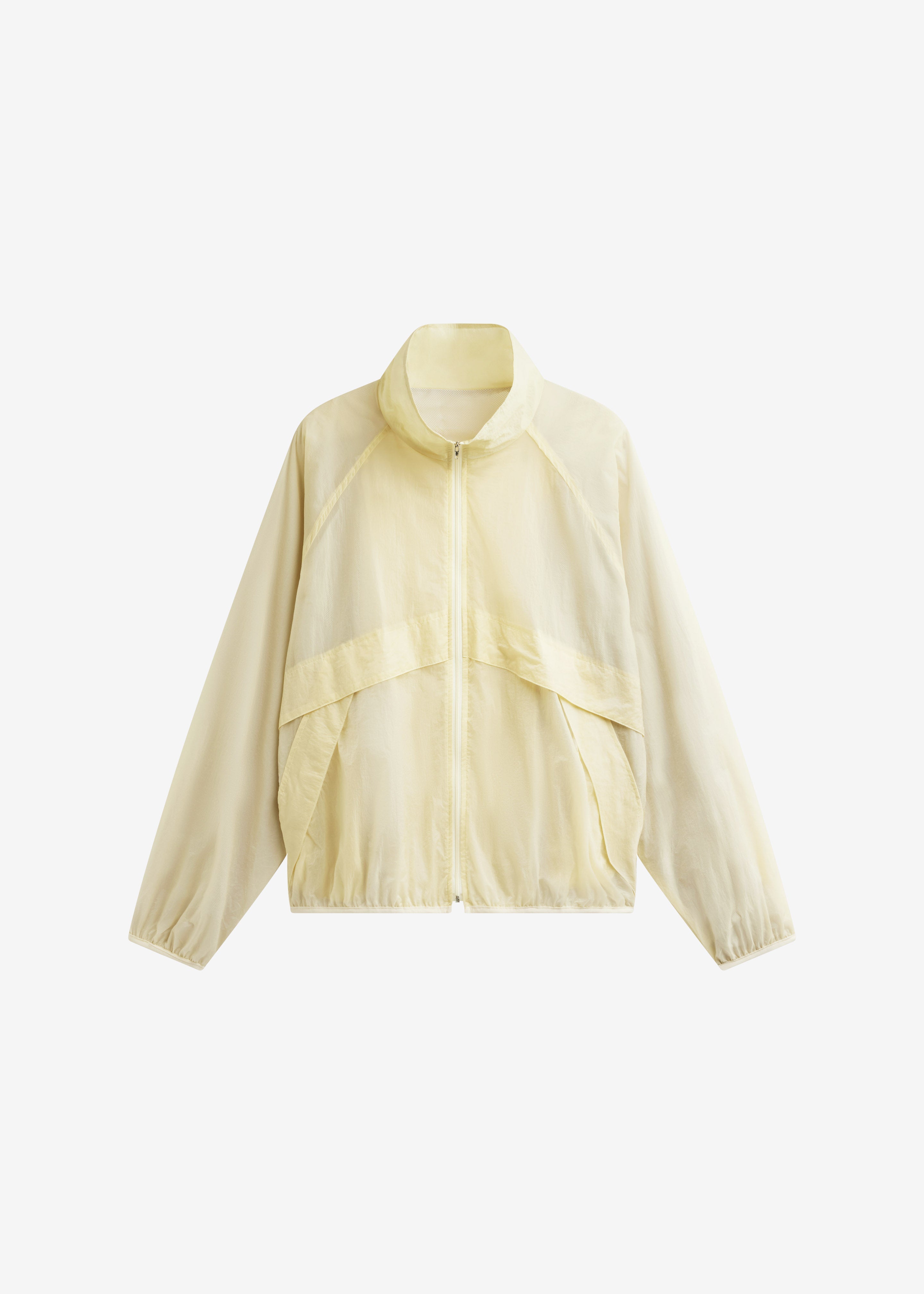 Bicos Sheer Track Jacket - Pale Yellow - 10