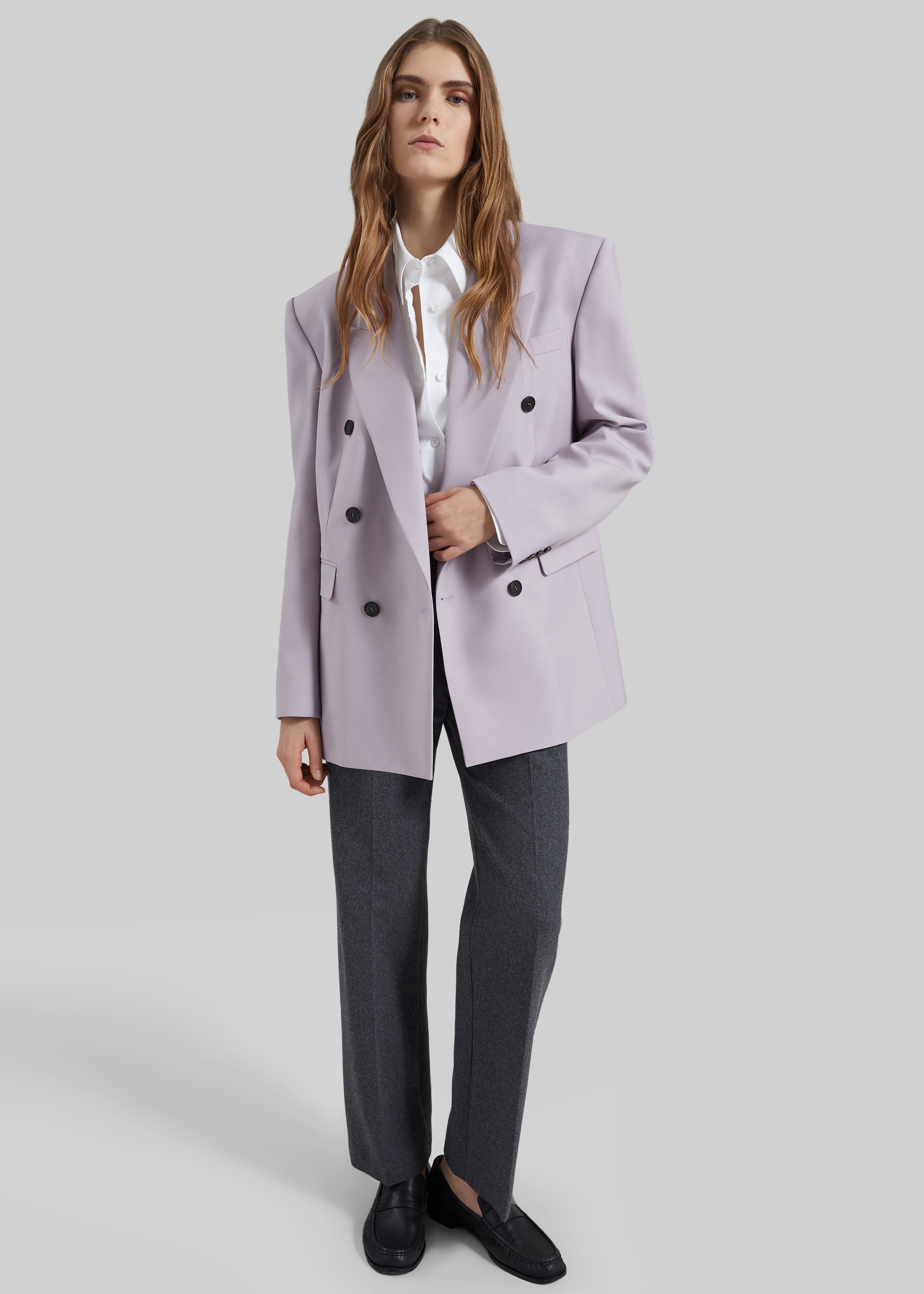 Bielsa Double Breasted Blazer - Lavender – The Frankie Shop Europe Bielsa Double Breasted Blazer - Lavender – The Frankie Shop Europe