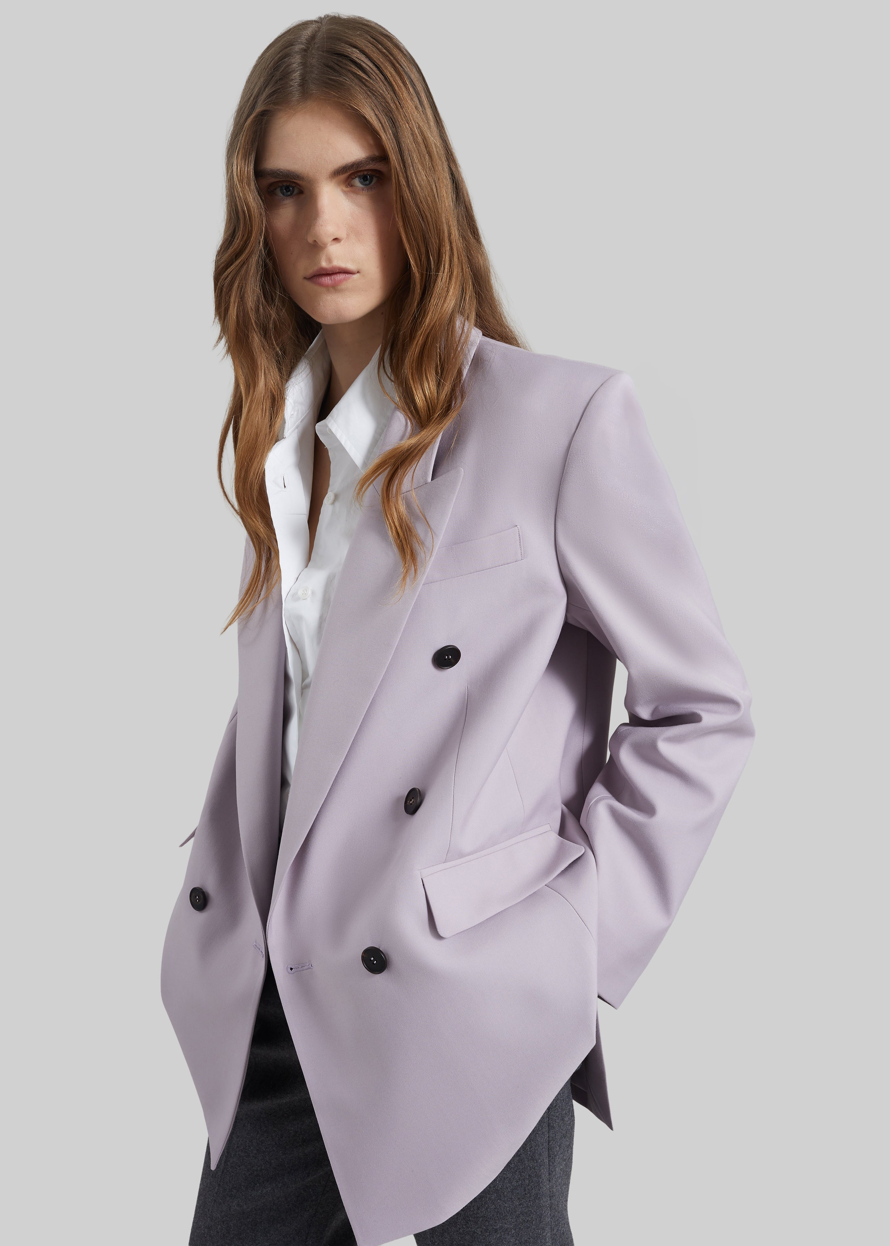 Bielsa Double Breasted Blazer - Lavender – The Frankie Shop Europe