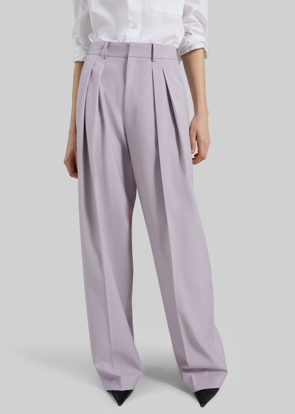 Bielsa Pleated Trousers - Lavender - 2