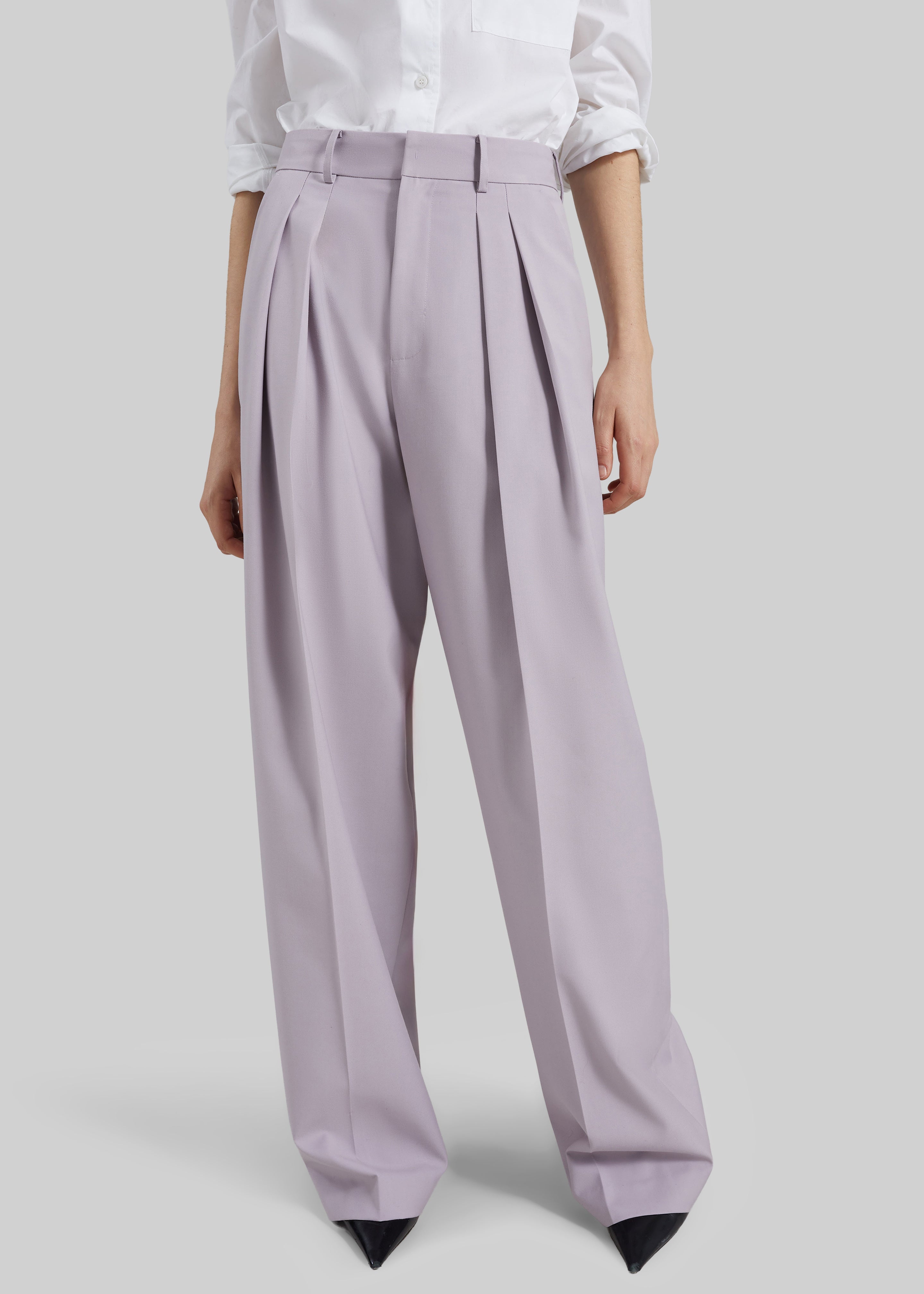 Bielsa Pleated Trousers - Lavender - 2