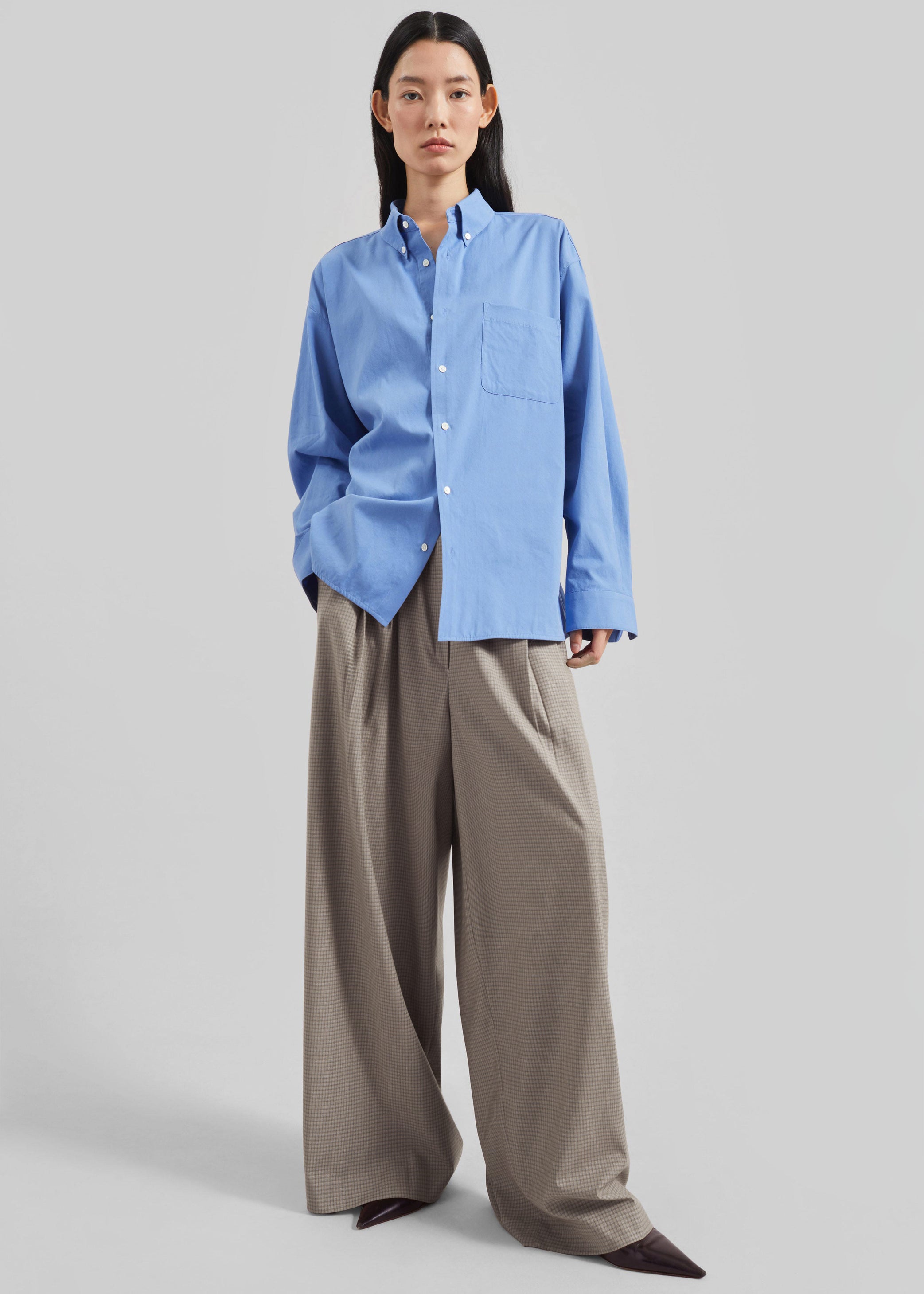 Shop the look image for Bijnor Oxford Shirt - Blue