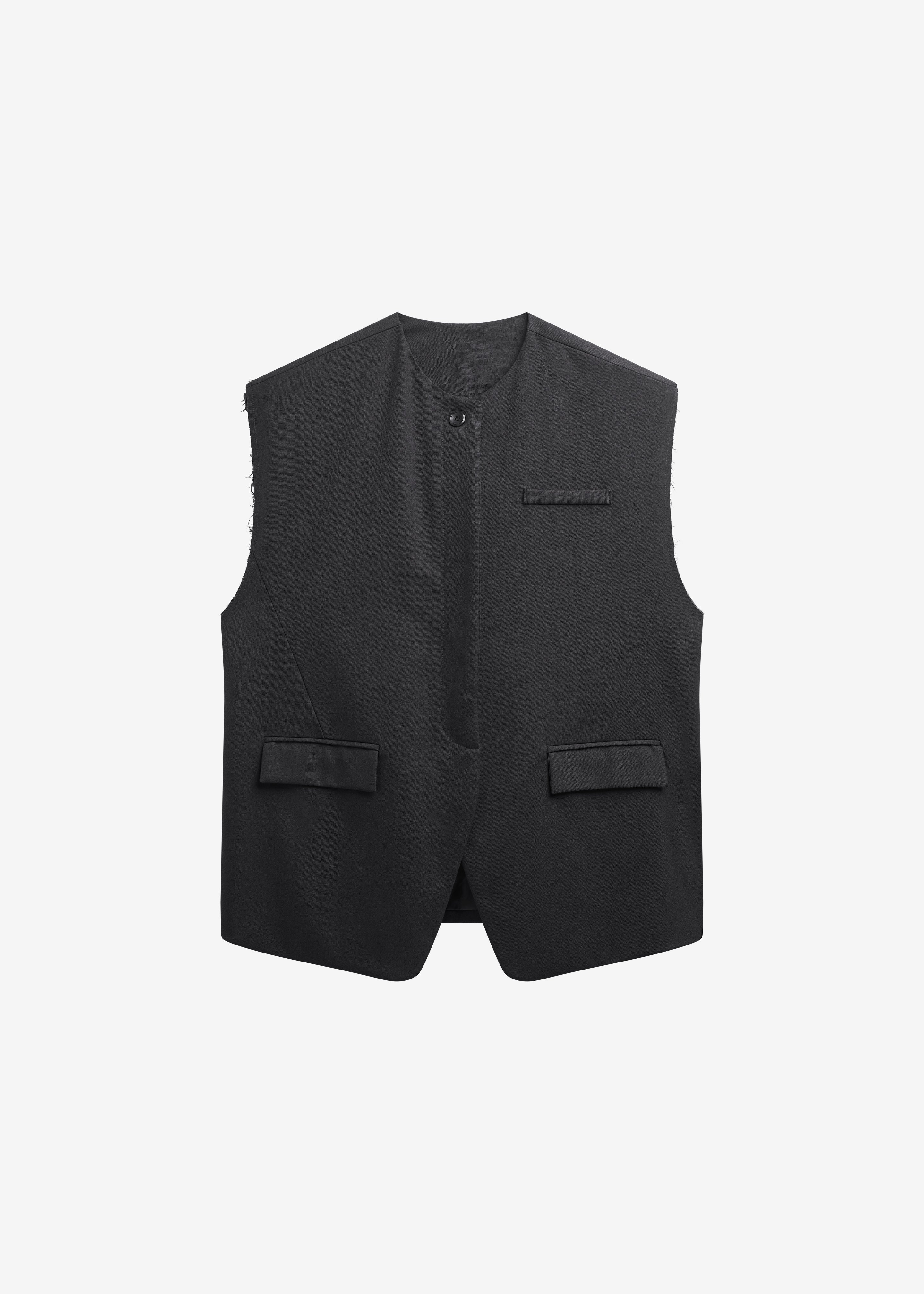 Bilzen Oversized Vest - Charcoal - 9