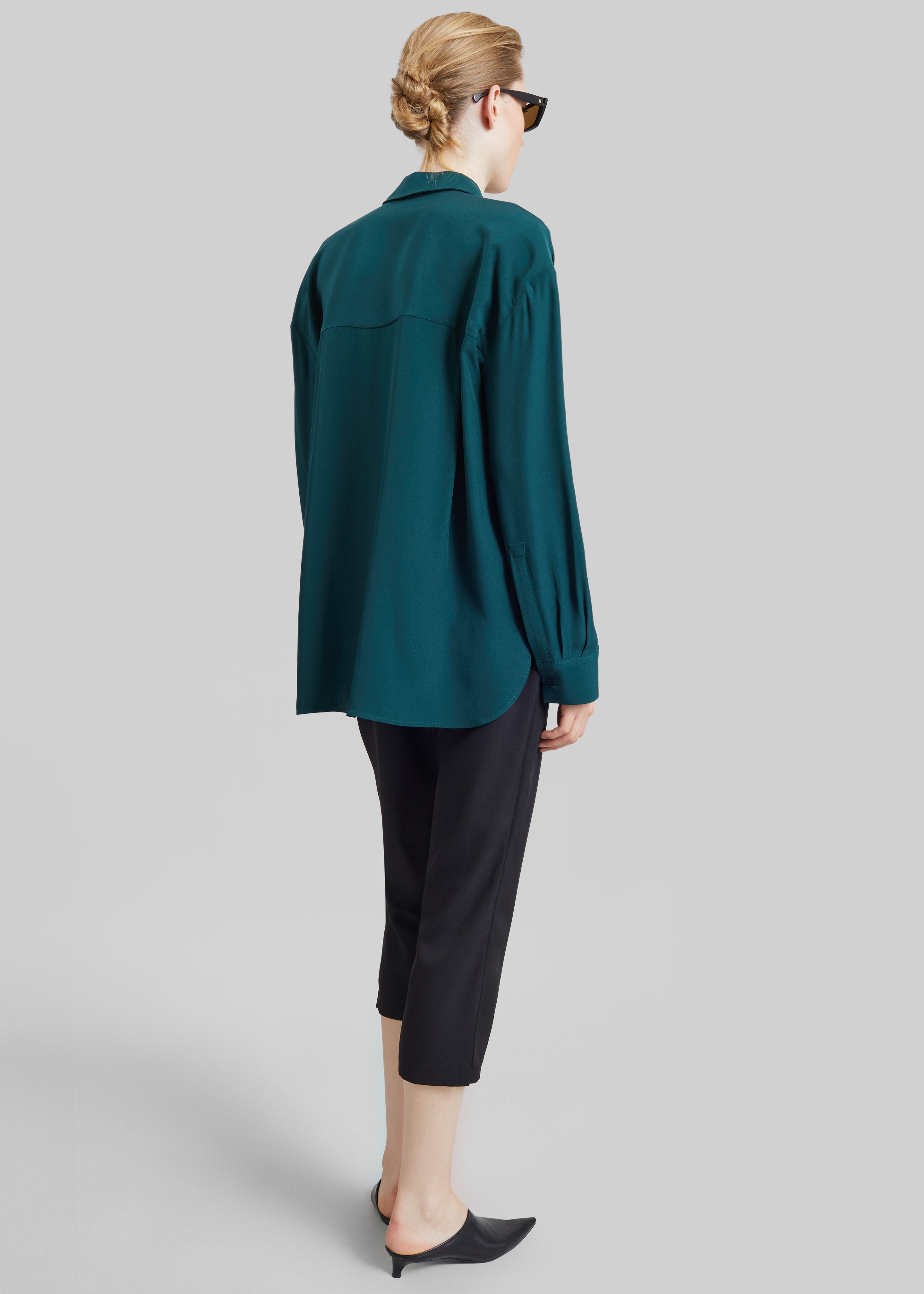 Bina Padded Shirt - Bottle Green - 7