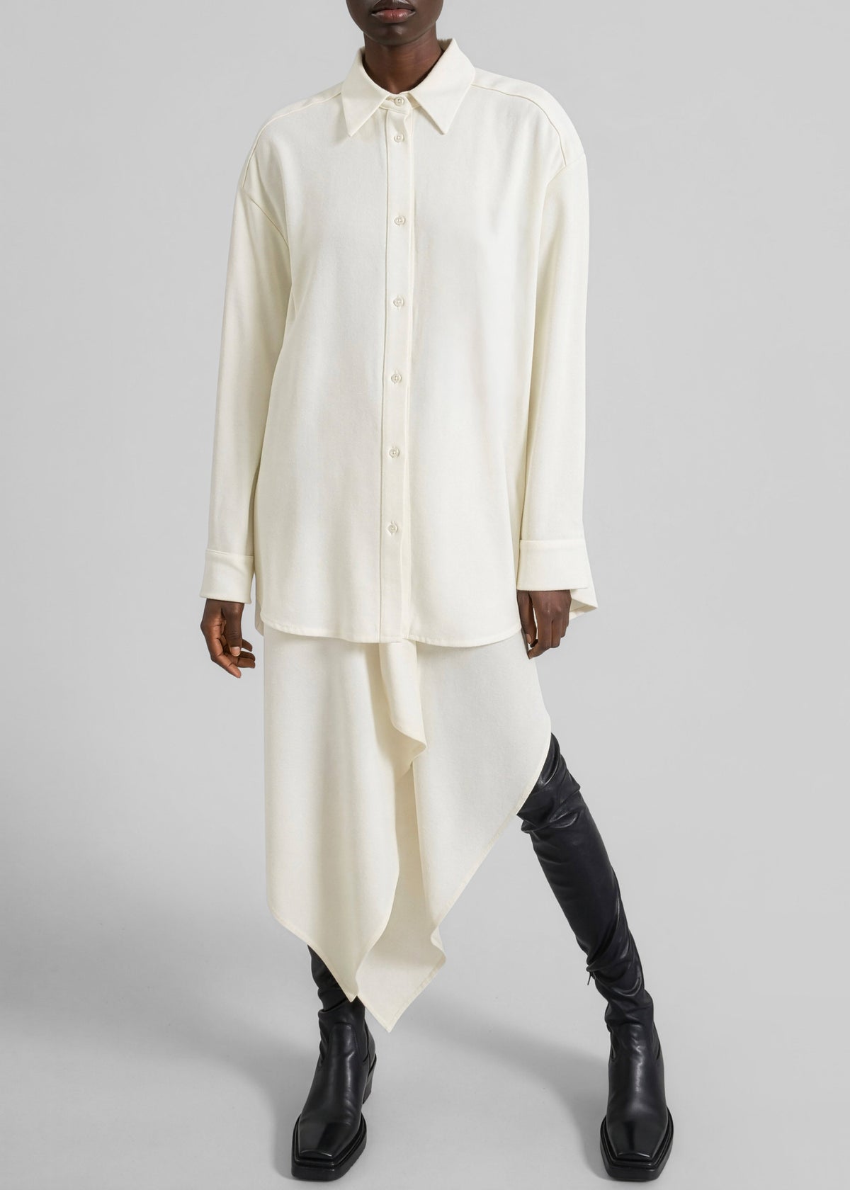 Bina Padded Shirt - Ivory - 7