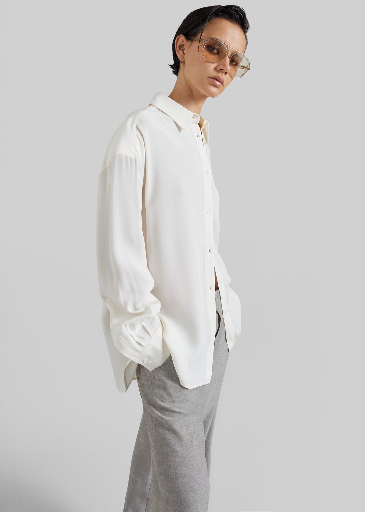 Bina Padded Shirt - Ivory - 5
