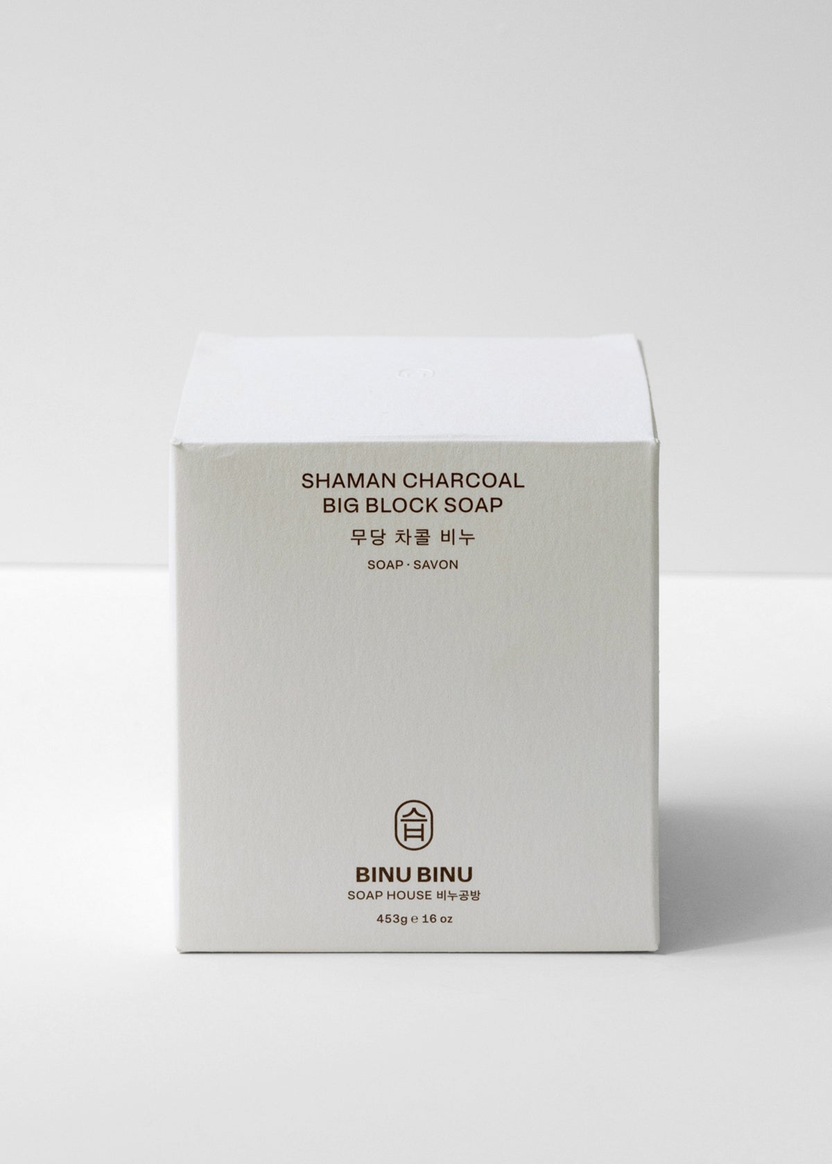 Jjimjil Big Block Soap - Shaman Charcoal - 4