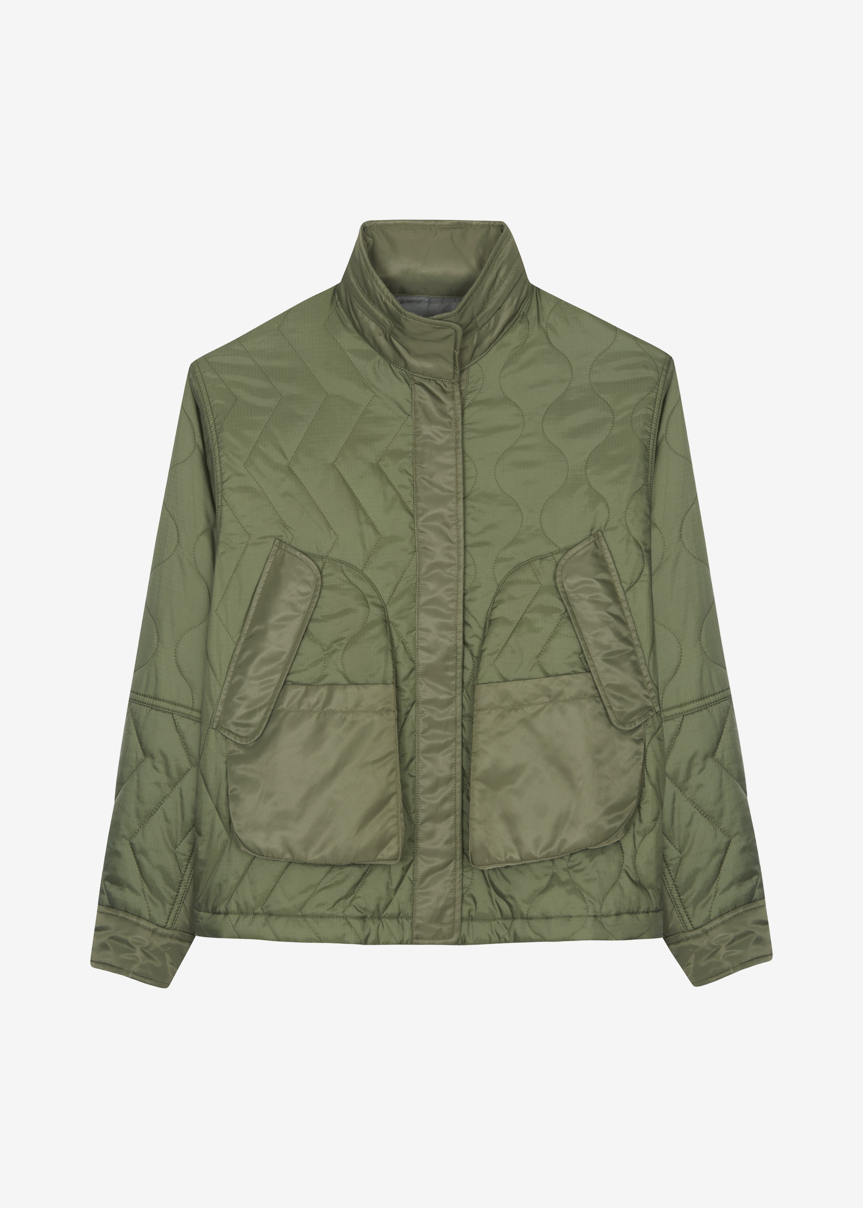 Birka Quilted Jacket - Green - 10