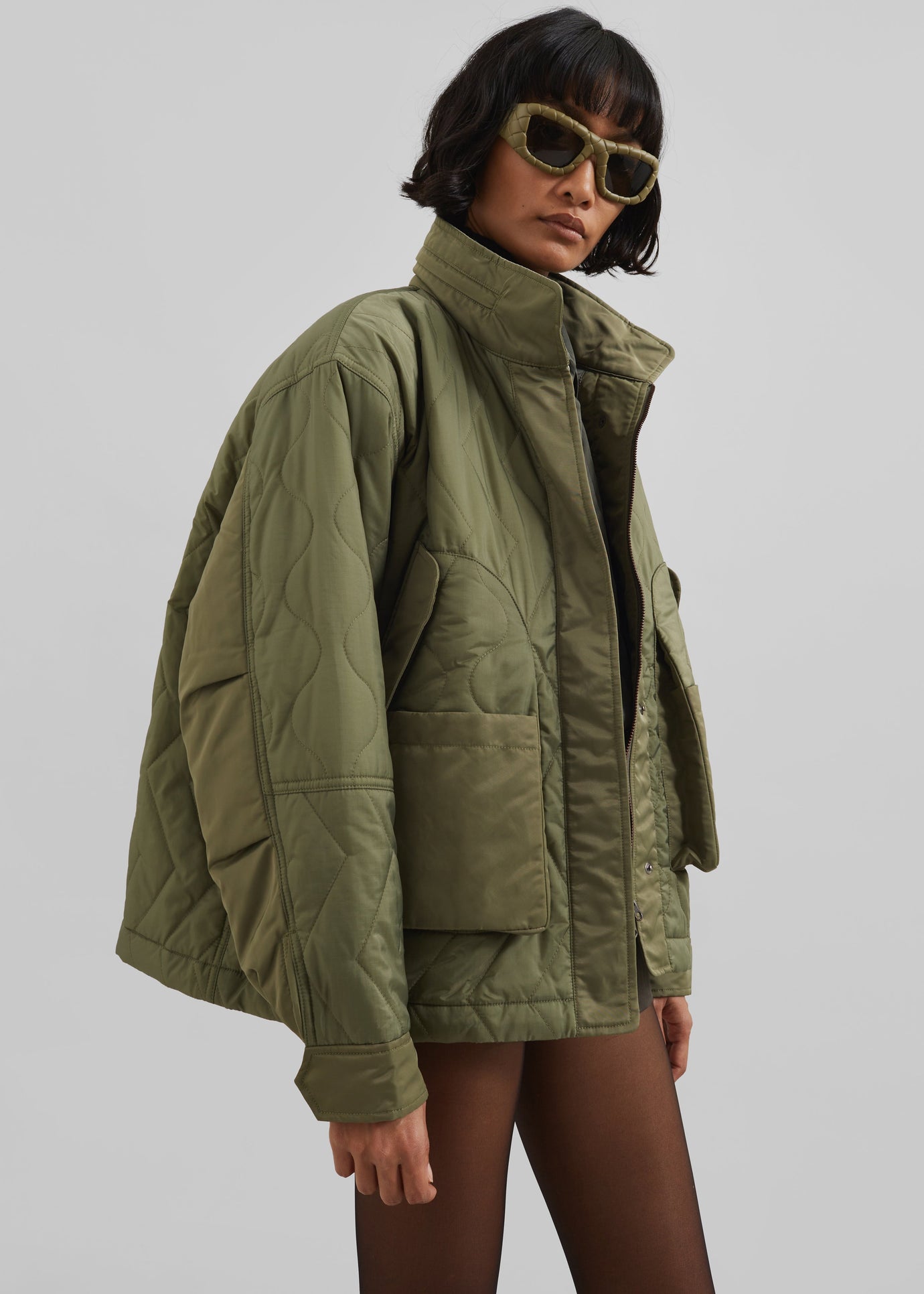 Birka Quilted Jacket - Green