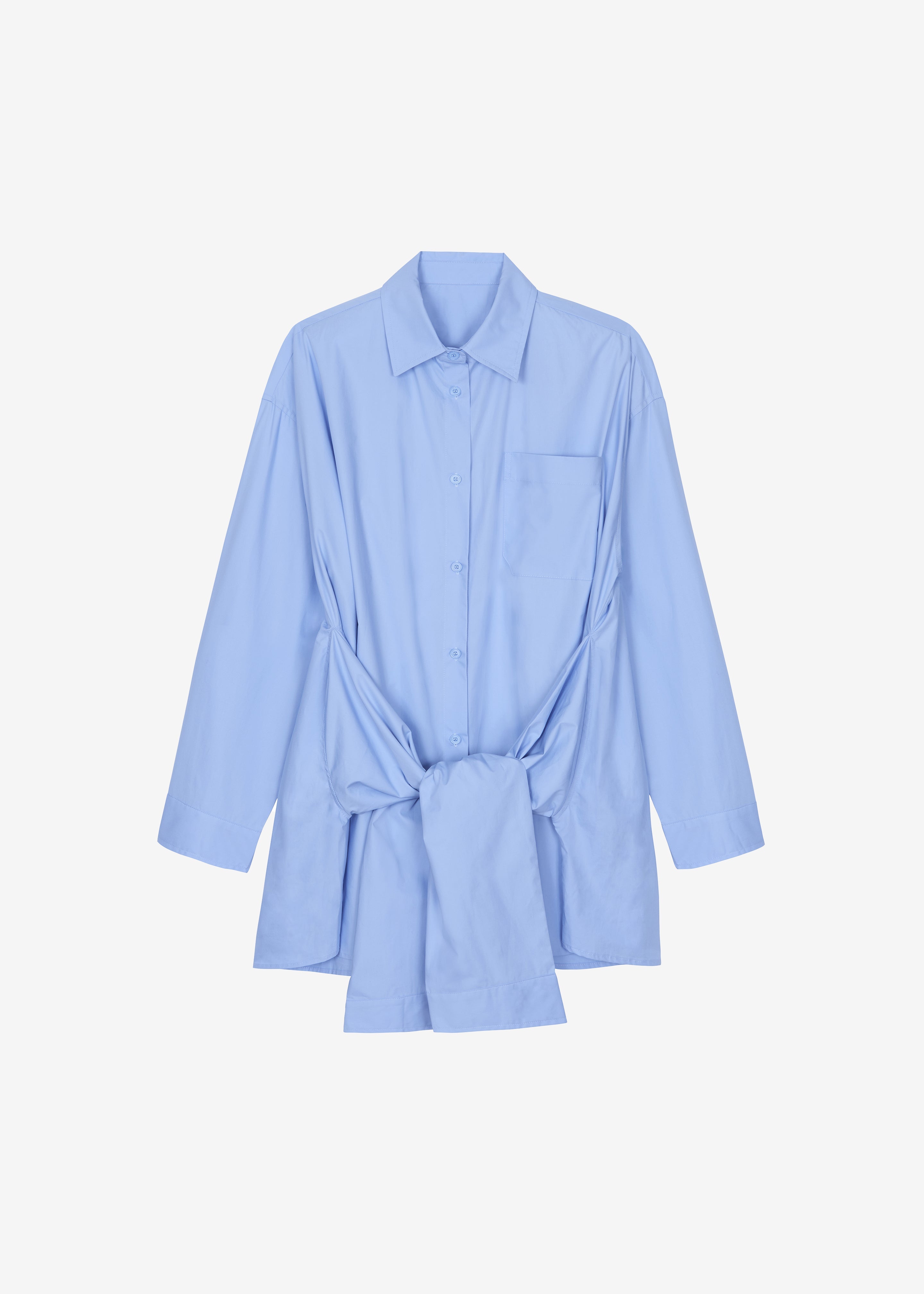 Birkholm Double Sleeve Tie Shirt - Blue - 10