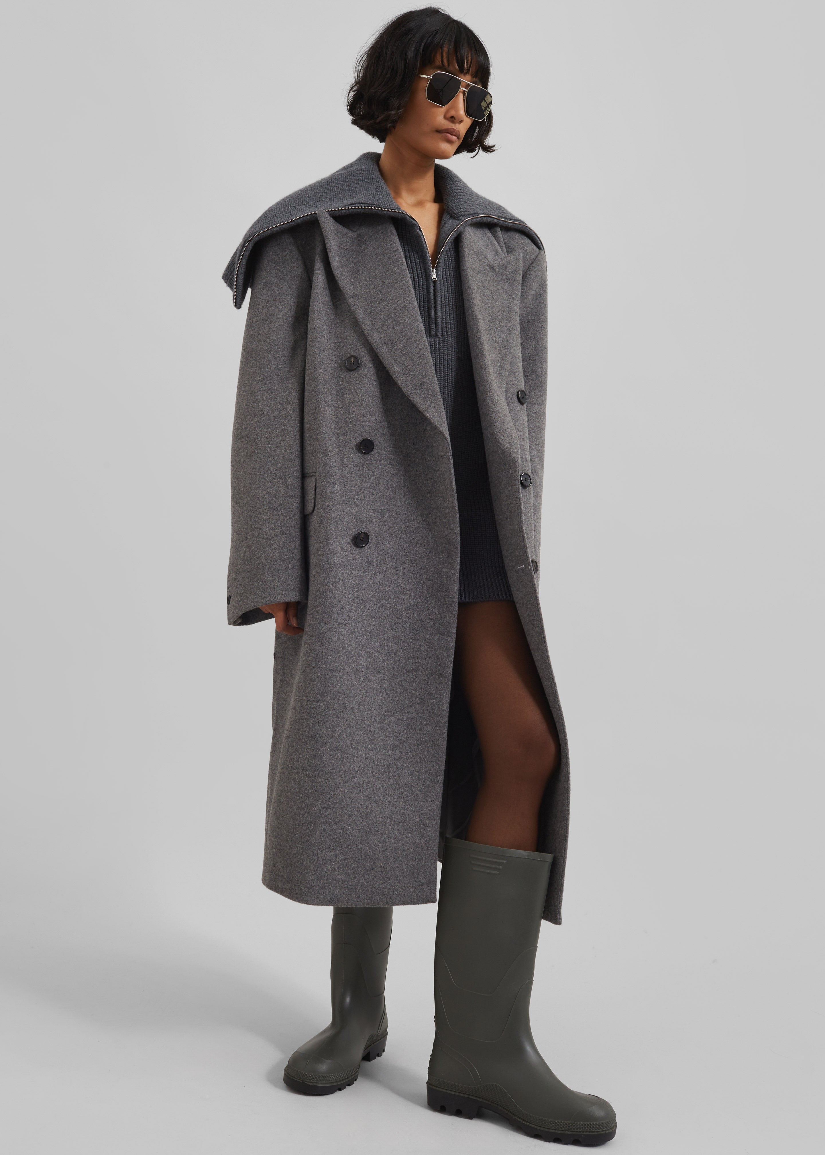 Birnam Wool Coat - Grey - 5