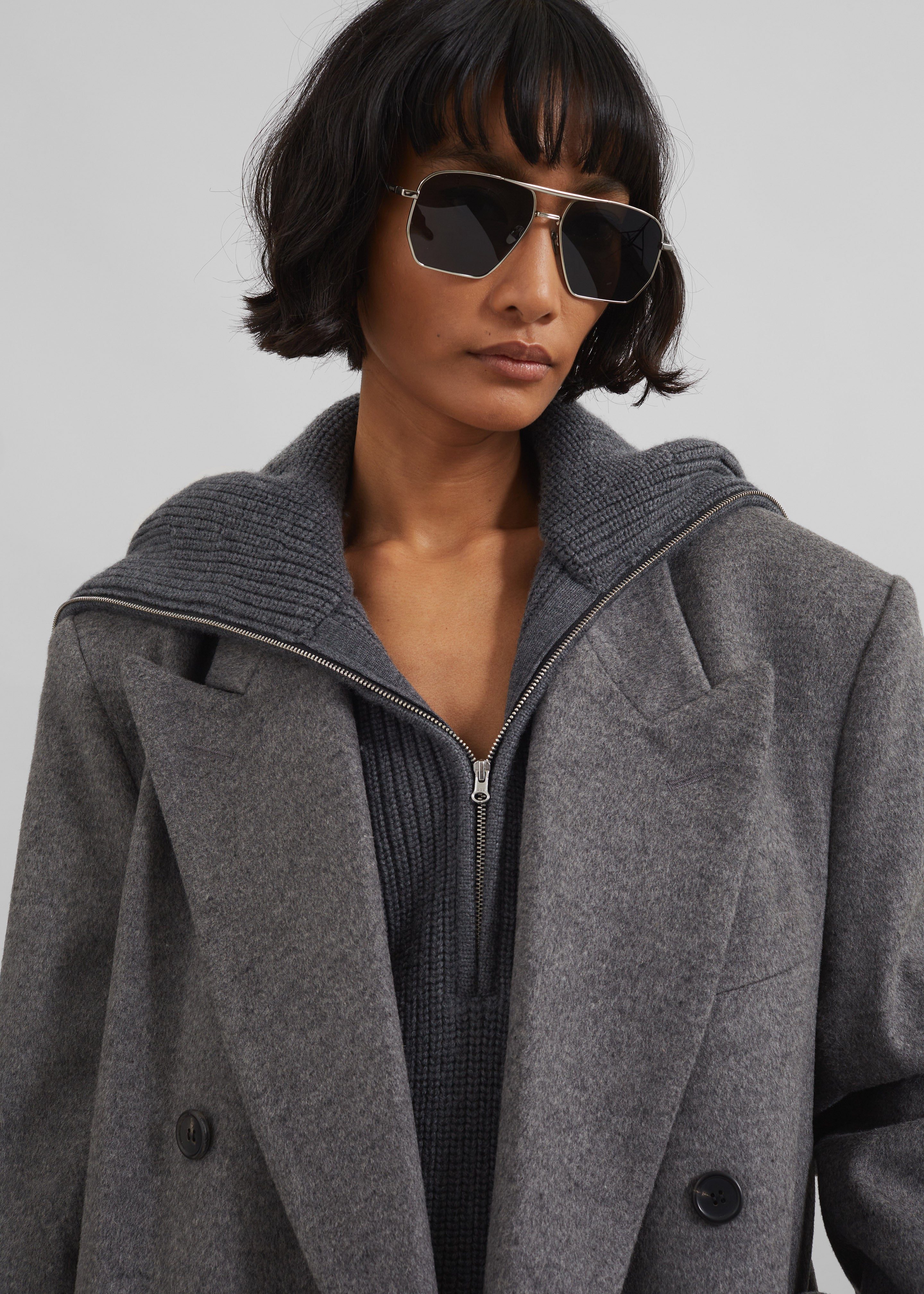 Birnam Wool Coat - Grey - 10