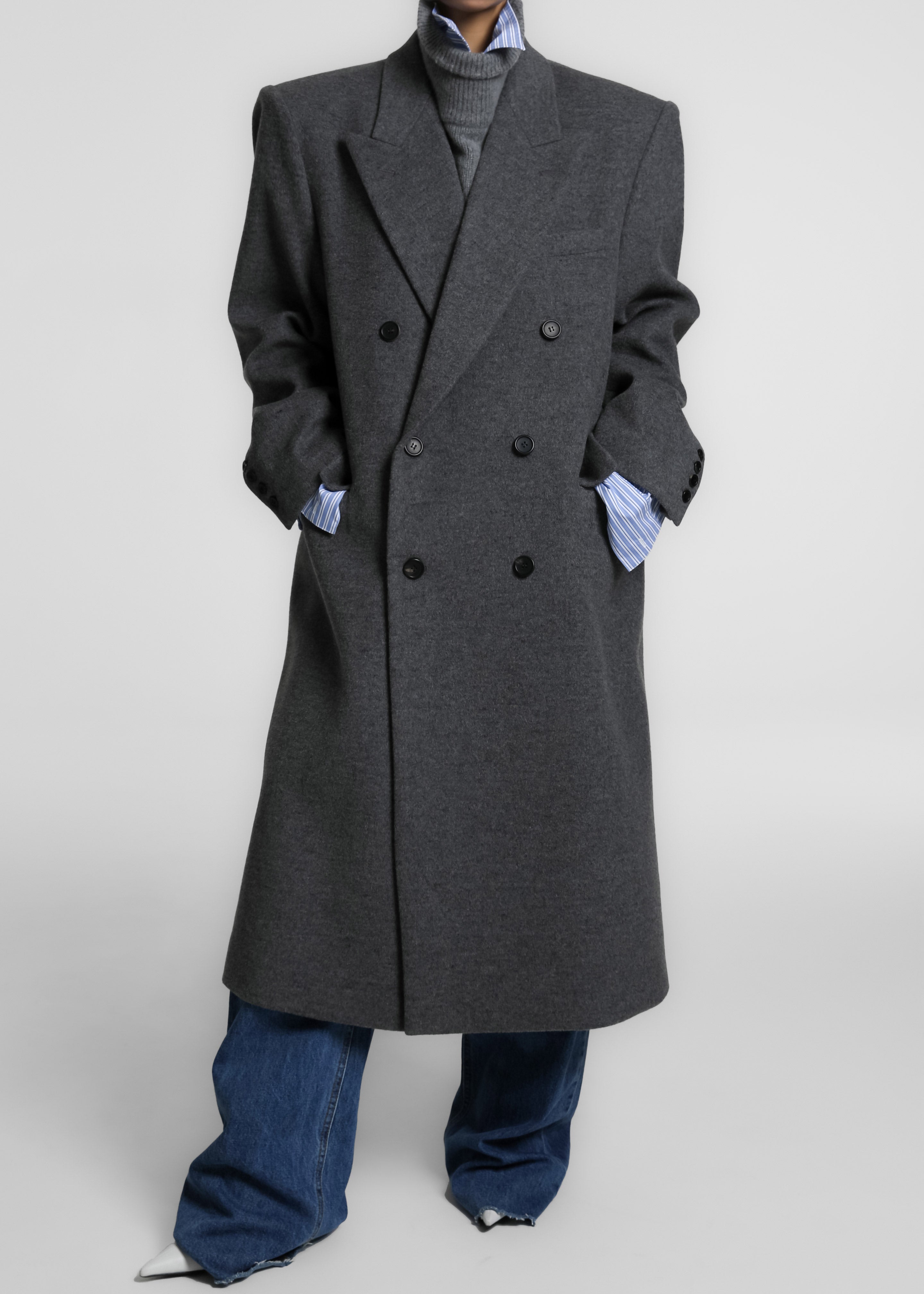 Birnam Wool Coat - Grey - 14