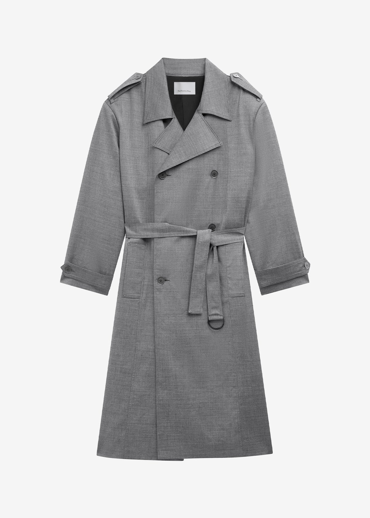 Bleecker Trench Coat - Grey Melange - 8