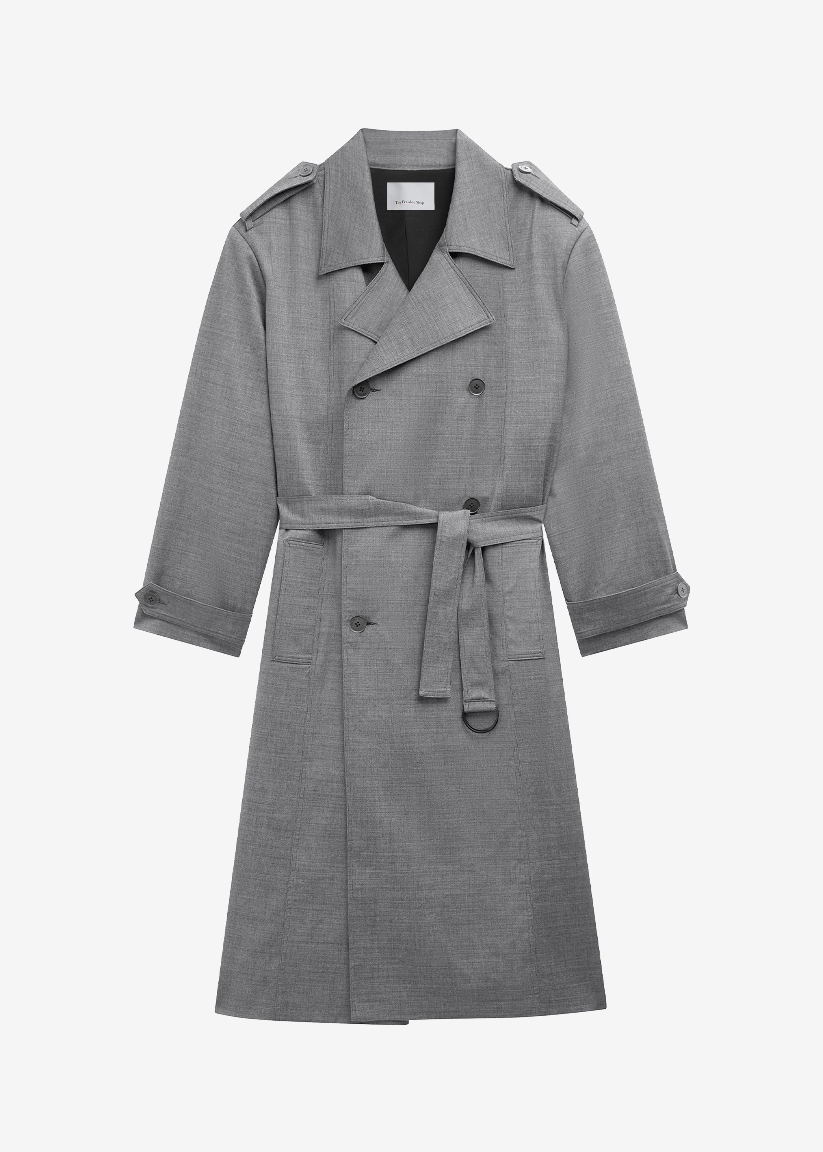 Bleecker Trench Coat - Grey Melange - 8