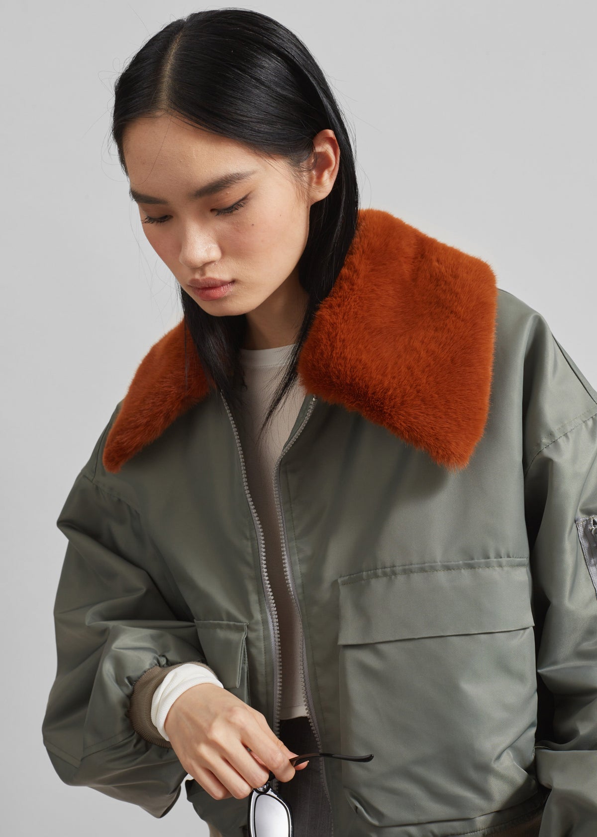 Blenham Bomber Jacket - Khaki - 4