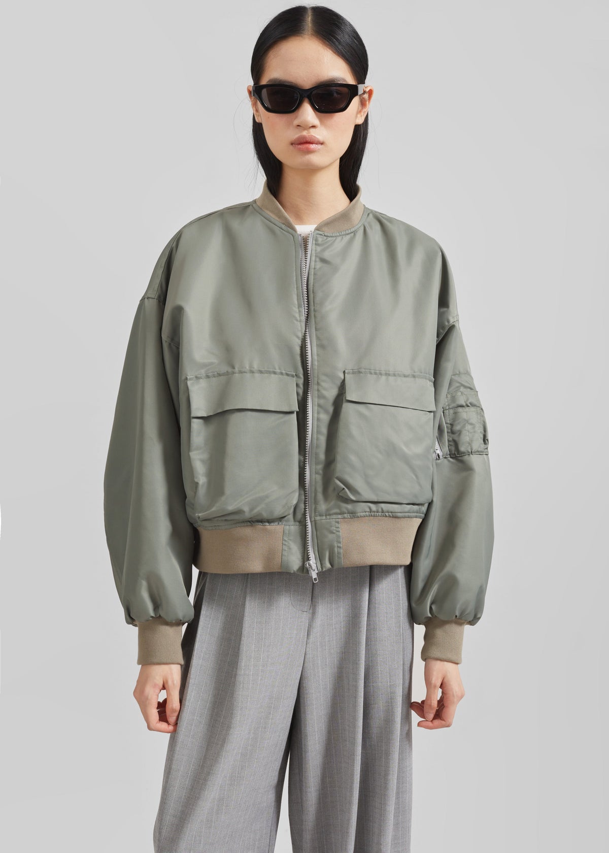 Blenham Bomber Jacket - Khaki - 6