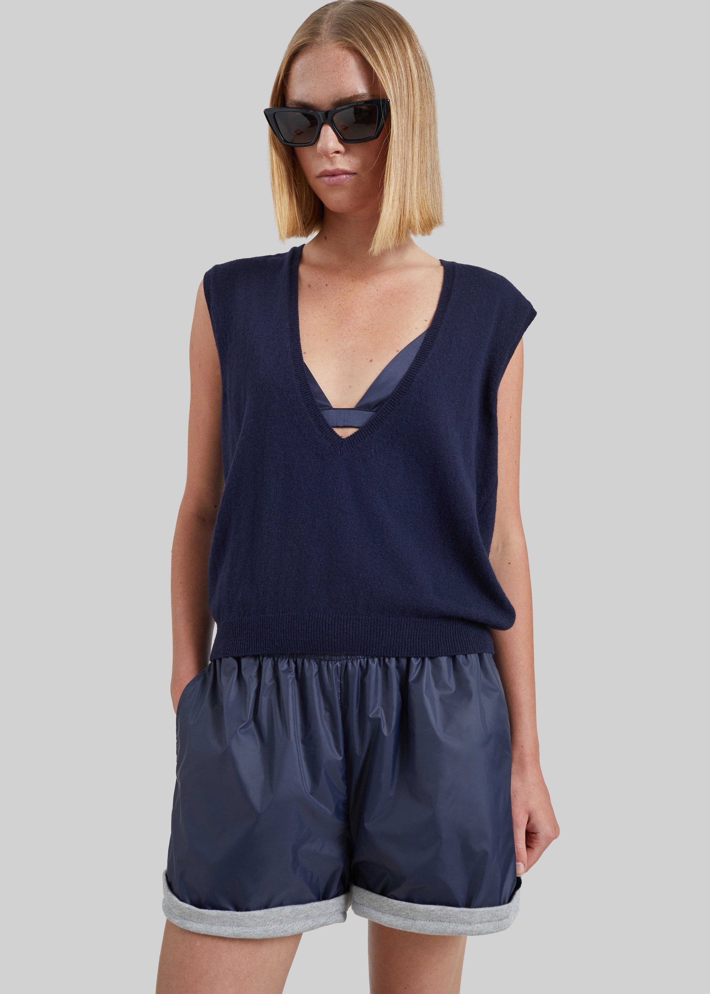 Blera Reversible Shorts - Navy/Grey - 8