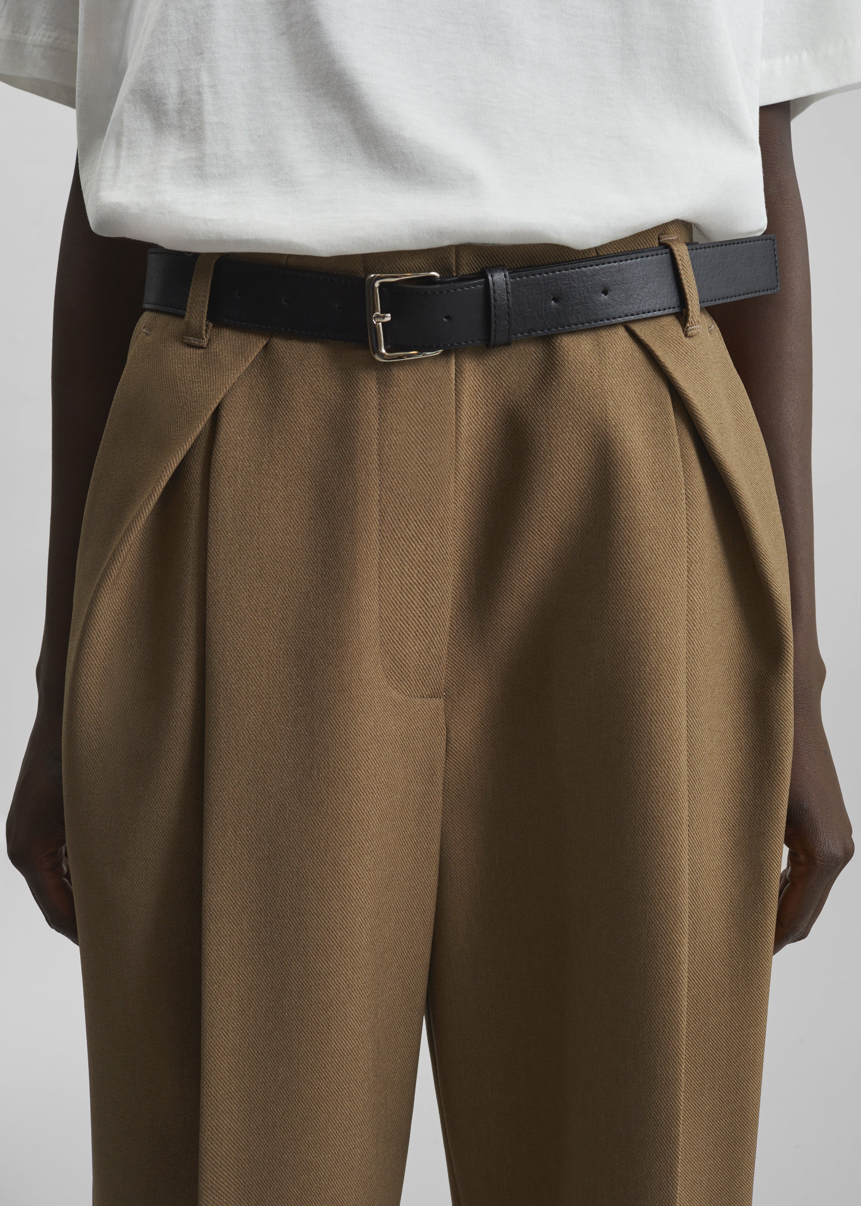 Blerick Belted Trousers - Camel – The Frankie Shop Europe