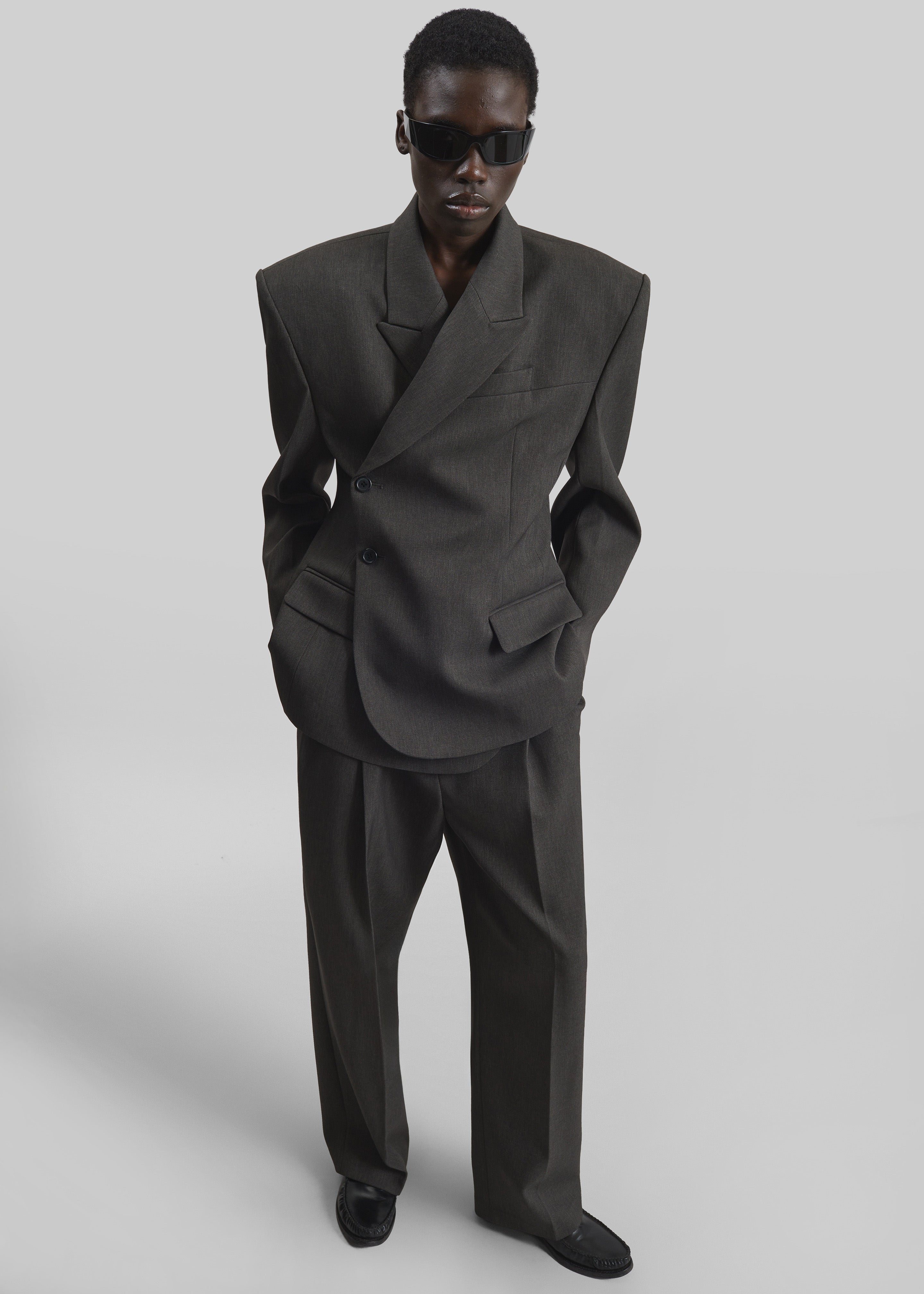 Blerick Crossover Blazer - Dark Grey - 4