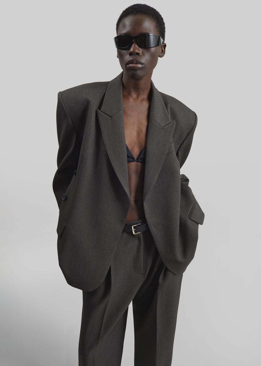 Blerick Crossover Blazer - Dark Grey - 1