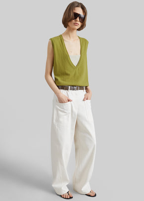 Bliss Barrel Leg Jeans - Ivory