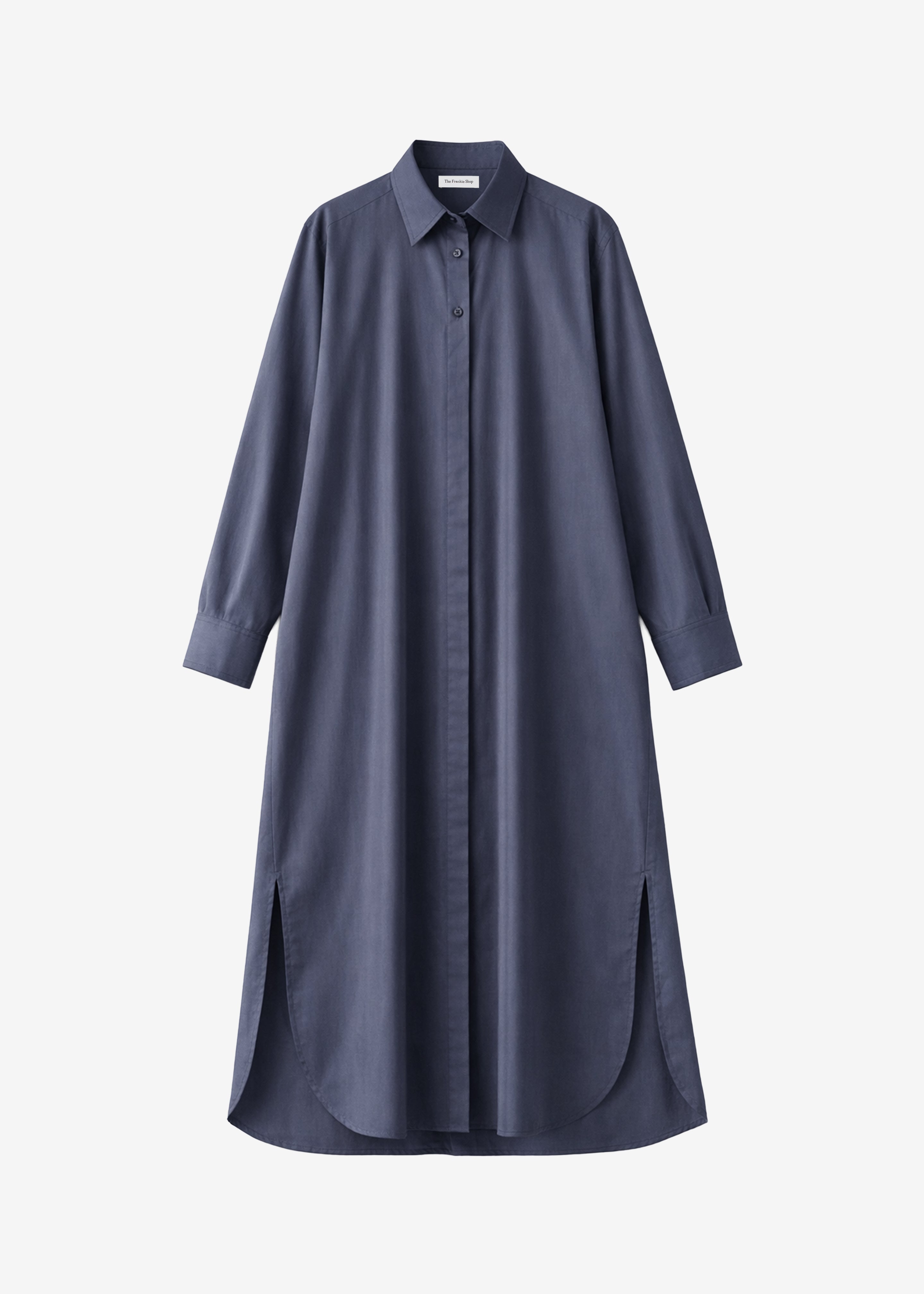 Bloom Organic Cotton Shirt Dress - Charcoal - 8