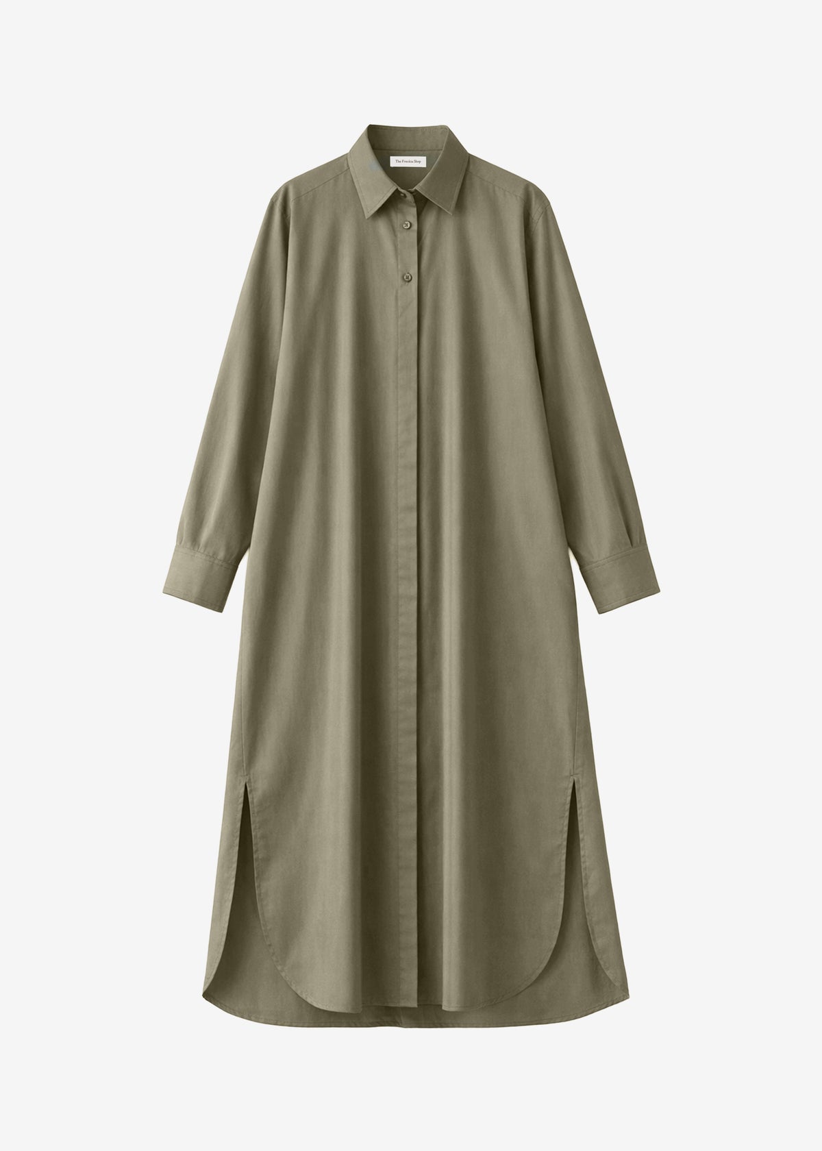 Bloom Organic Cotton Shirt Dress - Olive - 6